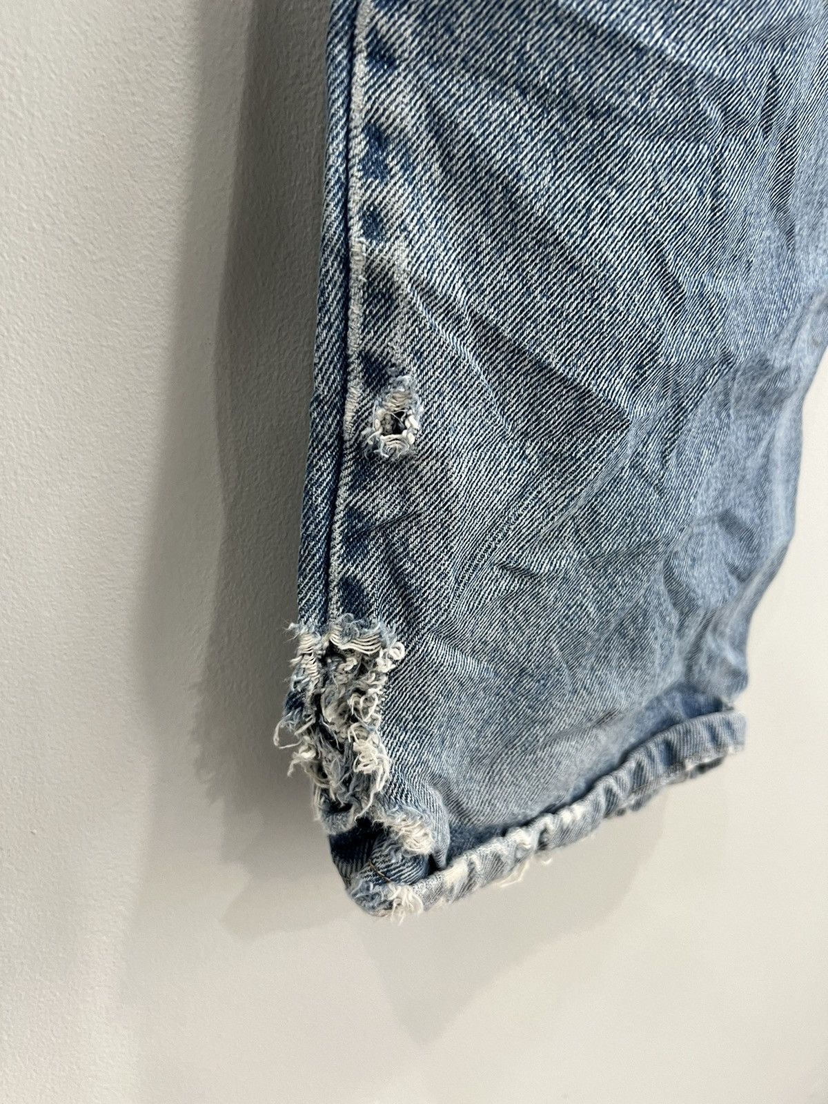 Vintage × Wrangler Vtg Wrangler Thrashed Baggy Denim Jeans Pants 36x30 carhartt Size US 36 / EU 52 - 6 Thumbnail