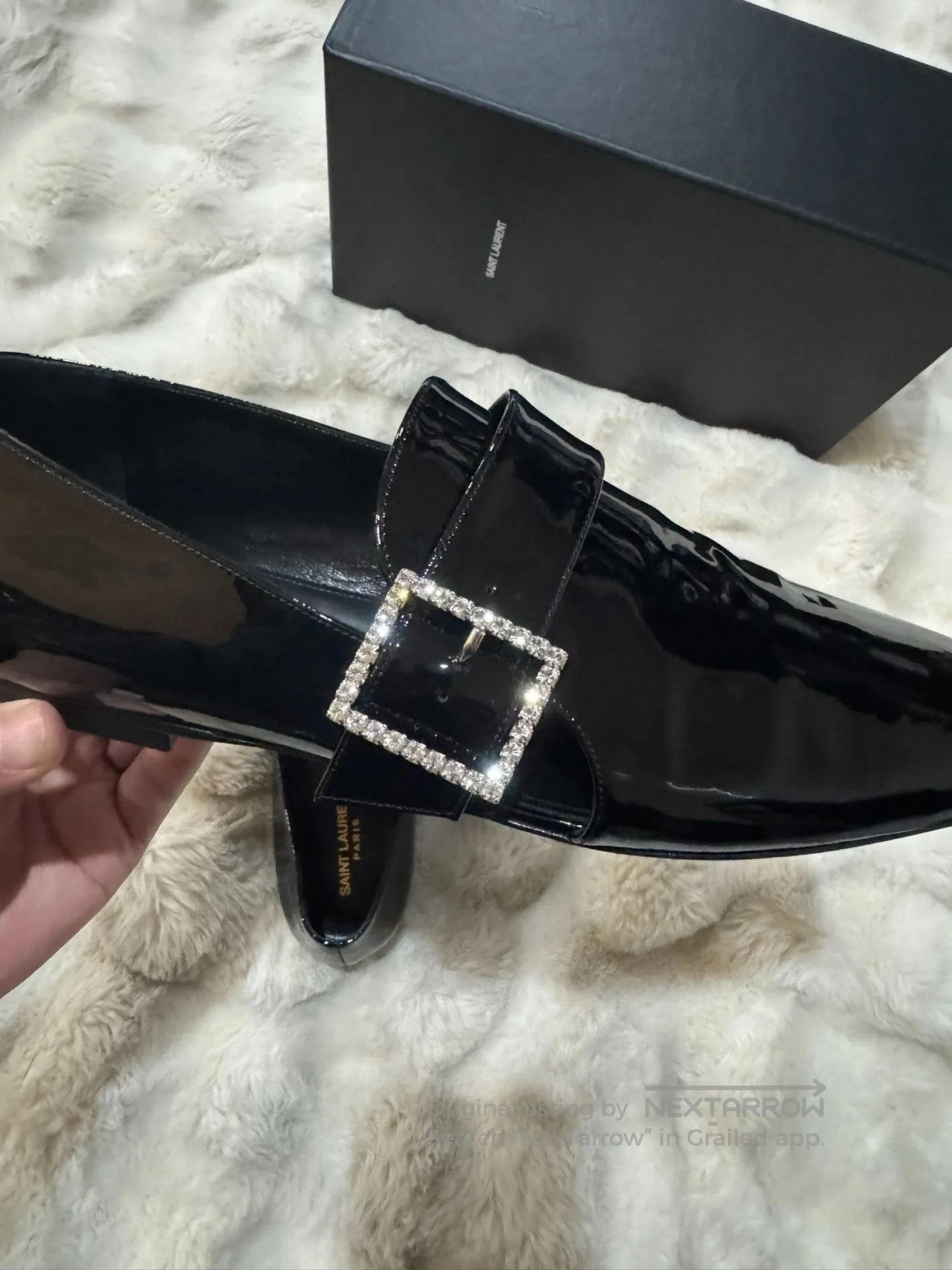 Saint Laurent Paris Saint Laurent SLP Square Buckle Loafers. Size US 9 / EU 42 - 8 Thumbnail
