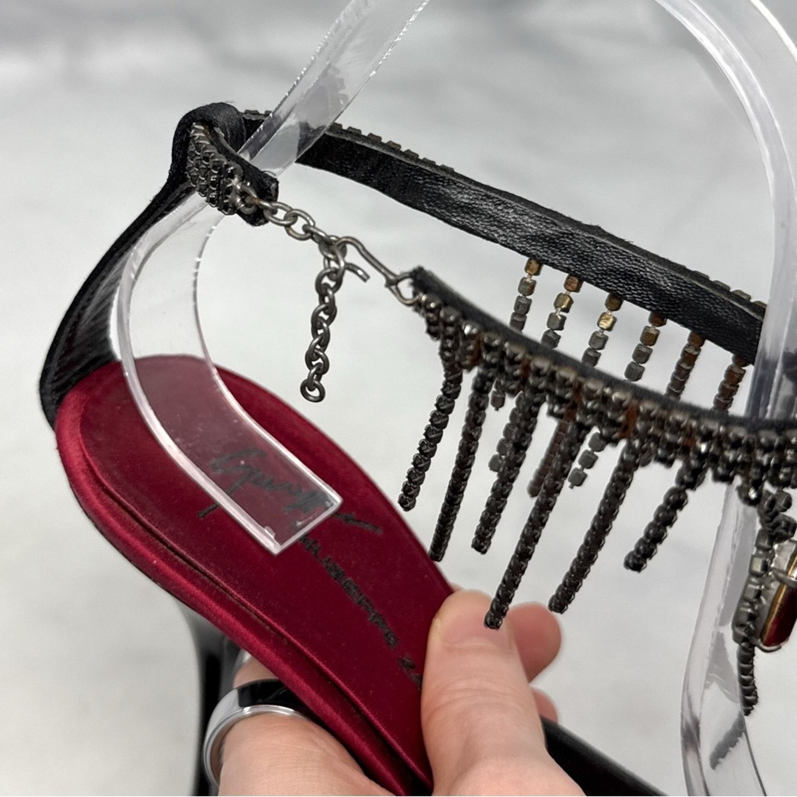 Giuseppe Zanotti Giuseppe Zanotti Vicini Vintage Gothic Pointed Toe Mule Heel Size US 8 / IT 38 - 10 Thumbnail