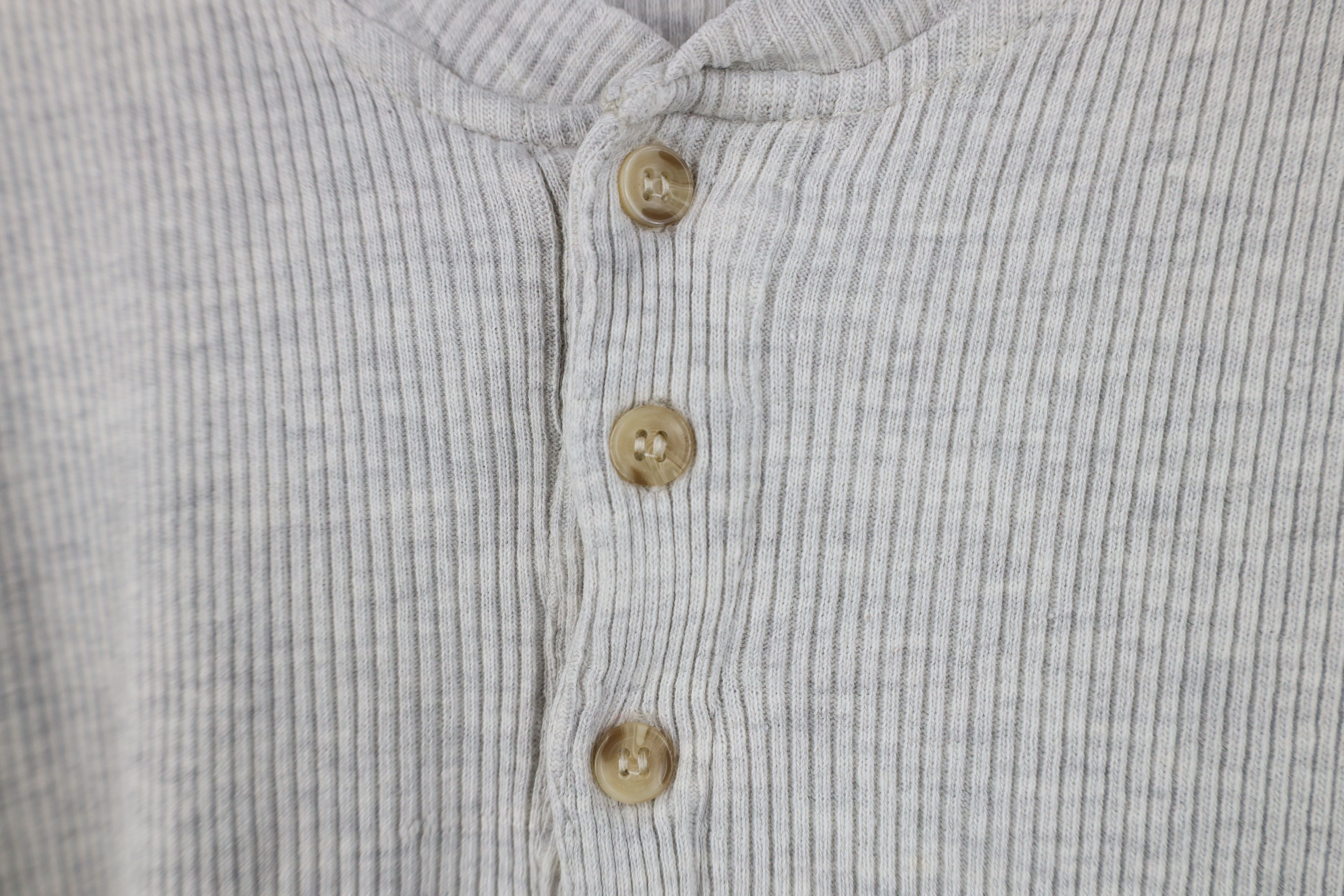 Vintage Vintage 90s Streetwear Knit Long Sleeve Henley T-Shirt Size US M / EU 48-50 / 2 - 6 Thumbnail