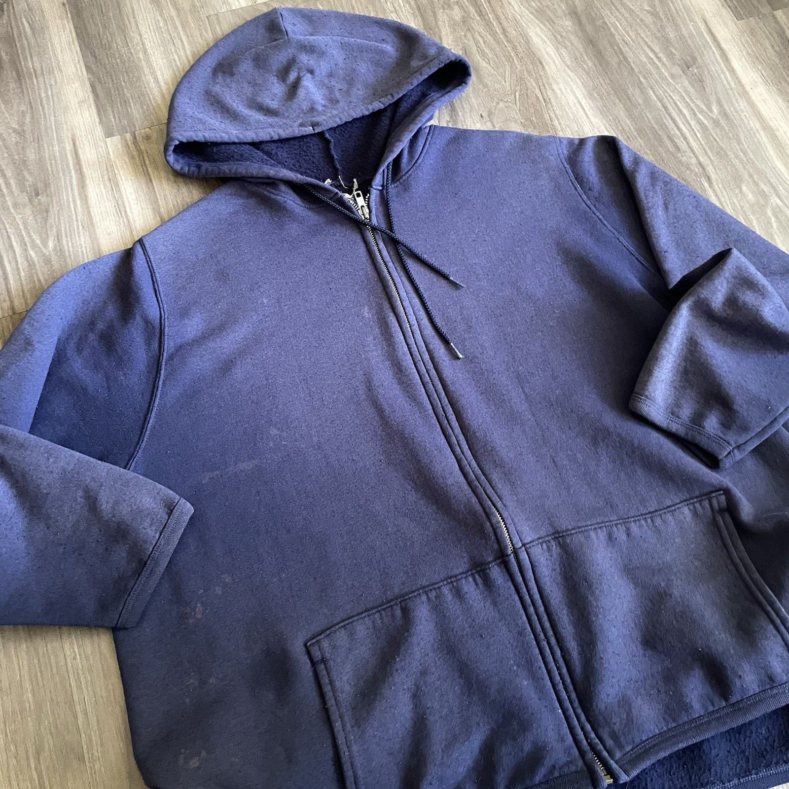 Vintage Vintage Gradient Sun Faded Zip Up Hoodie Sweatshirt Size XXL Size US XXL / EU 58 / 5 - 4 Thumbnail