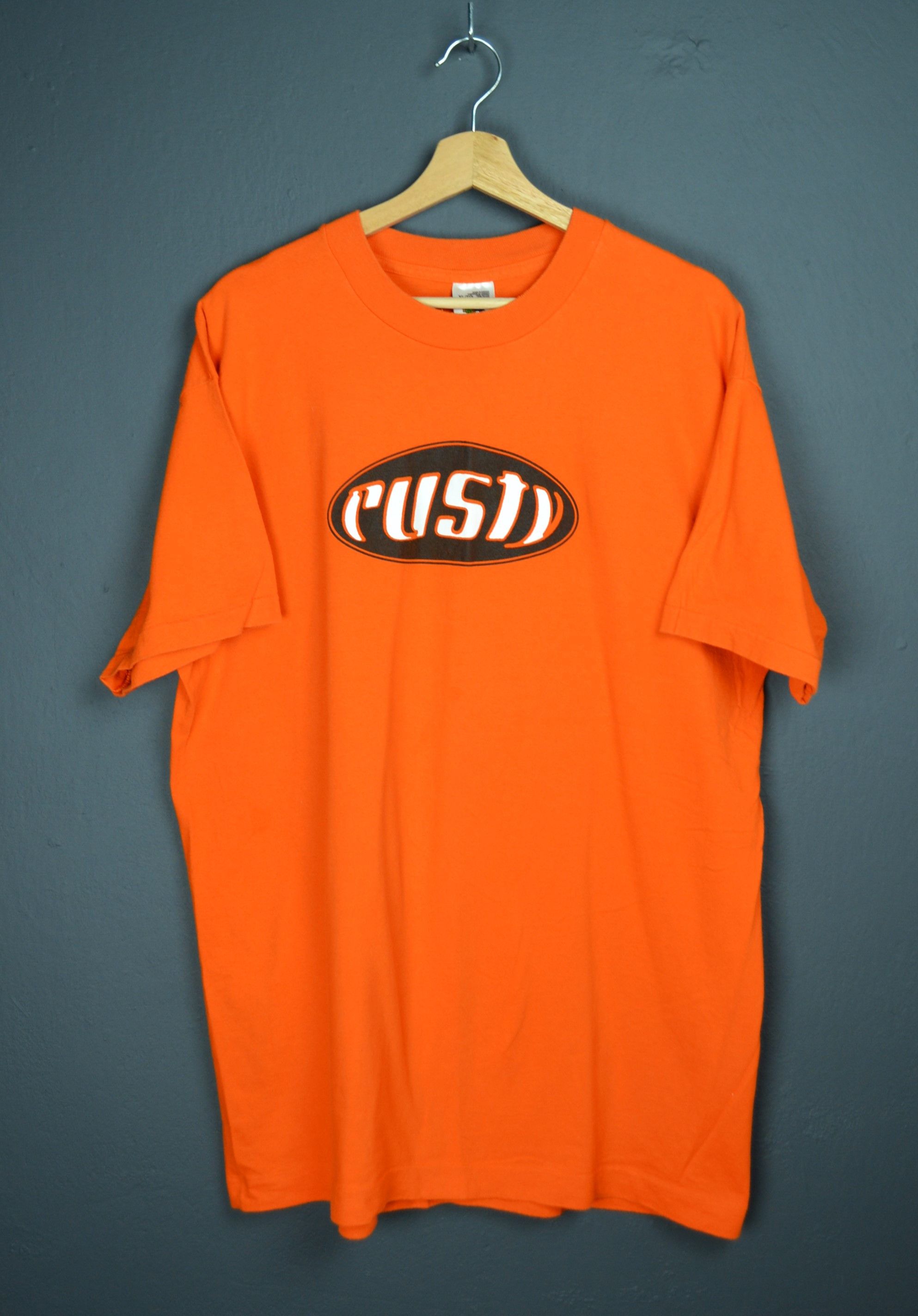 Band Tees Rusty Band T-shirt 1990s Fluke Tee Orange XL Canadian Punk Size US XL / EU 56 / 4 - 2 Thumbnail