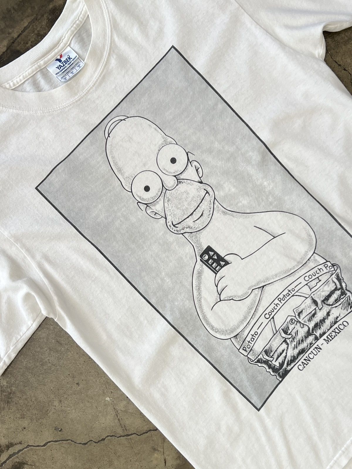 The Simpsons Vintage The Simpsons Homer Cancun Mexico Vacation Tee Medium Size US M / EU 48-50 / 2 - 1 Thumbnail