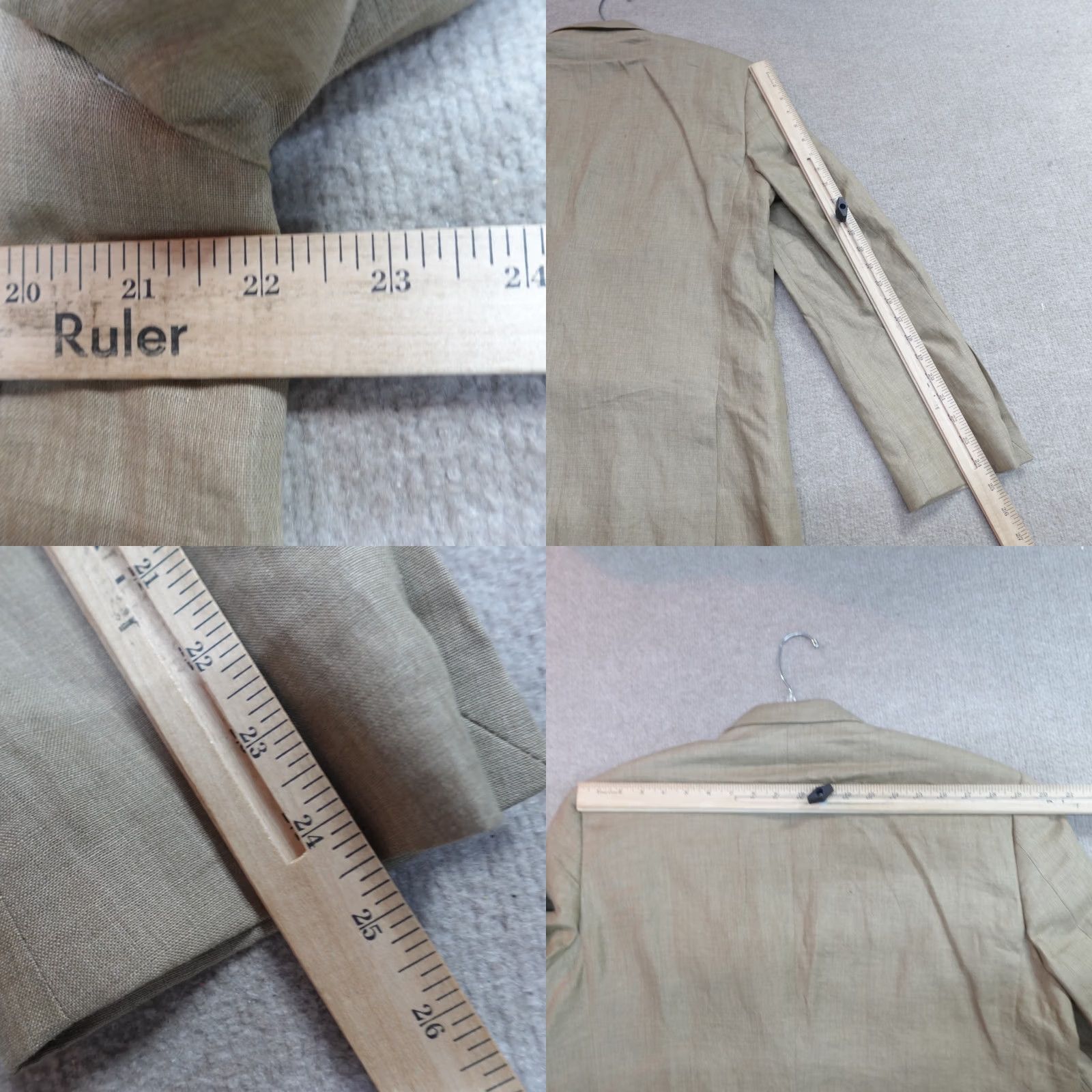 Jos. A. Bank Jos. A. Bank Blazer XL Beige Solid 100% Linen NEW Mens Size 46R - 8 Thumbnail
