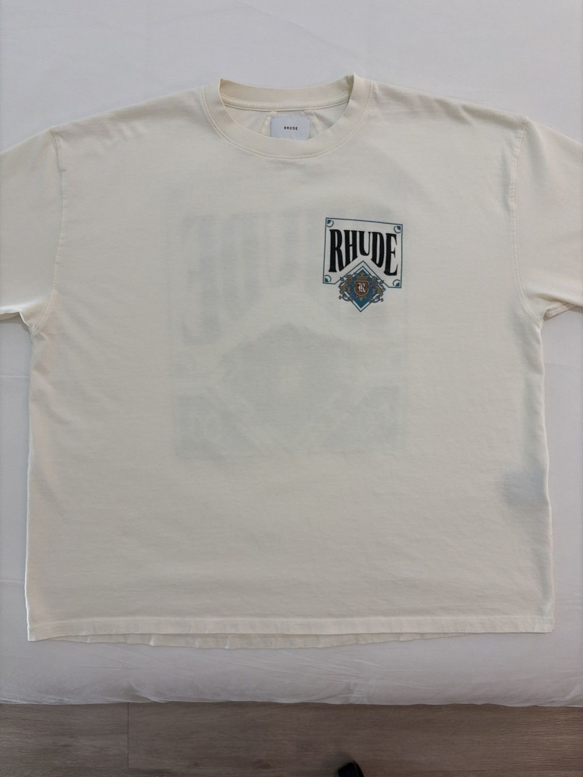 Rhude Rhude ‘Card’ Crest Logo Tee Size US XL / EU 56 / 4 - 4 Thumbnail