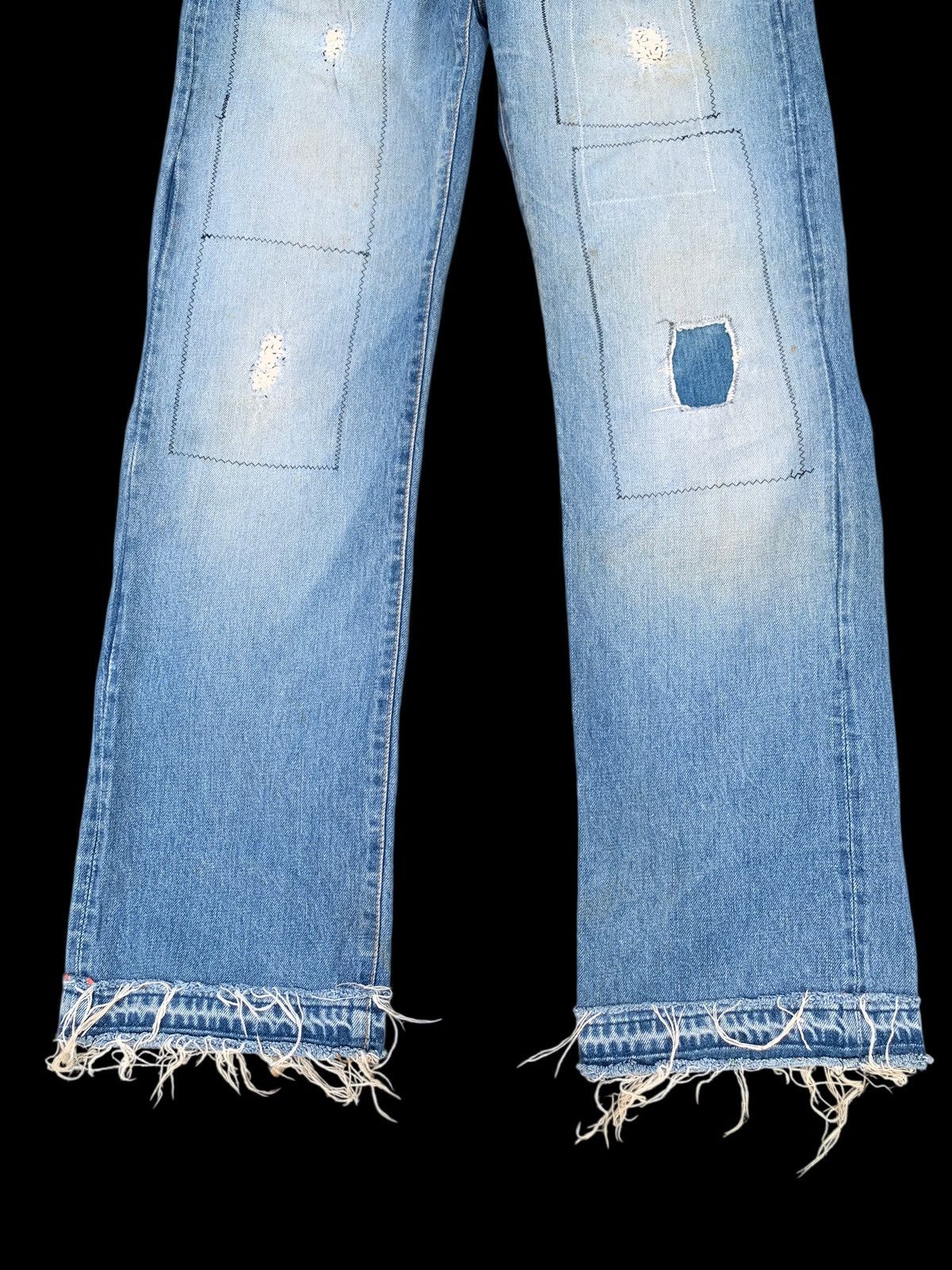 Kapital VINTAGE BLUE BLUE JAPAN INDIGO SELVEDGE DISTRESSED DENIM Size US 28 / EU 44 - 7 Thumbnail