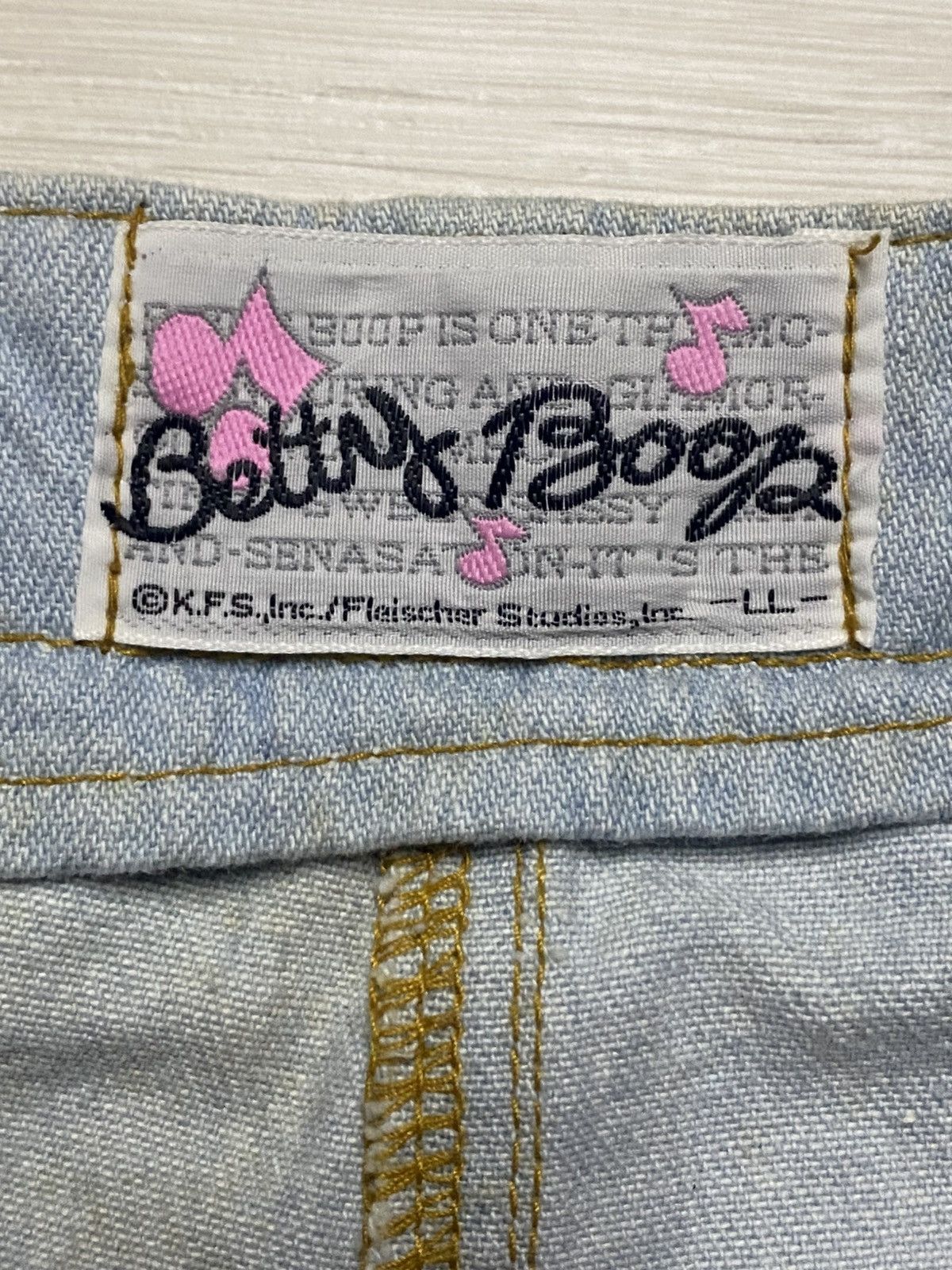 Japanese Brand Vintage Betty Boop Grunge Baggy Overall Denim Size US 33 - 11 Thumbnail