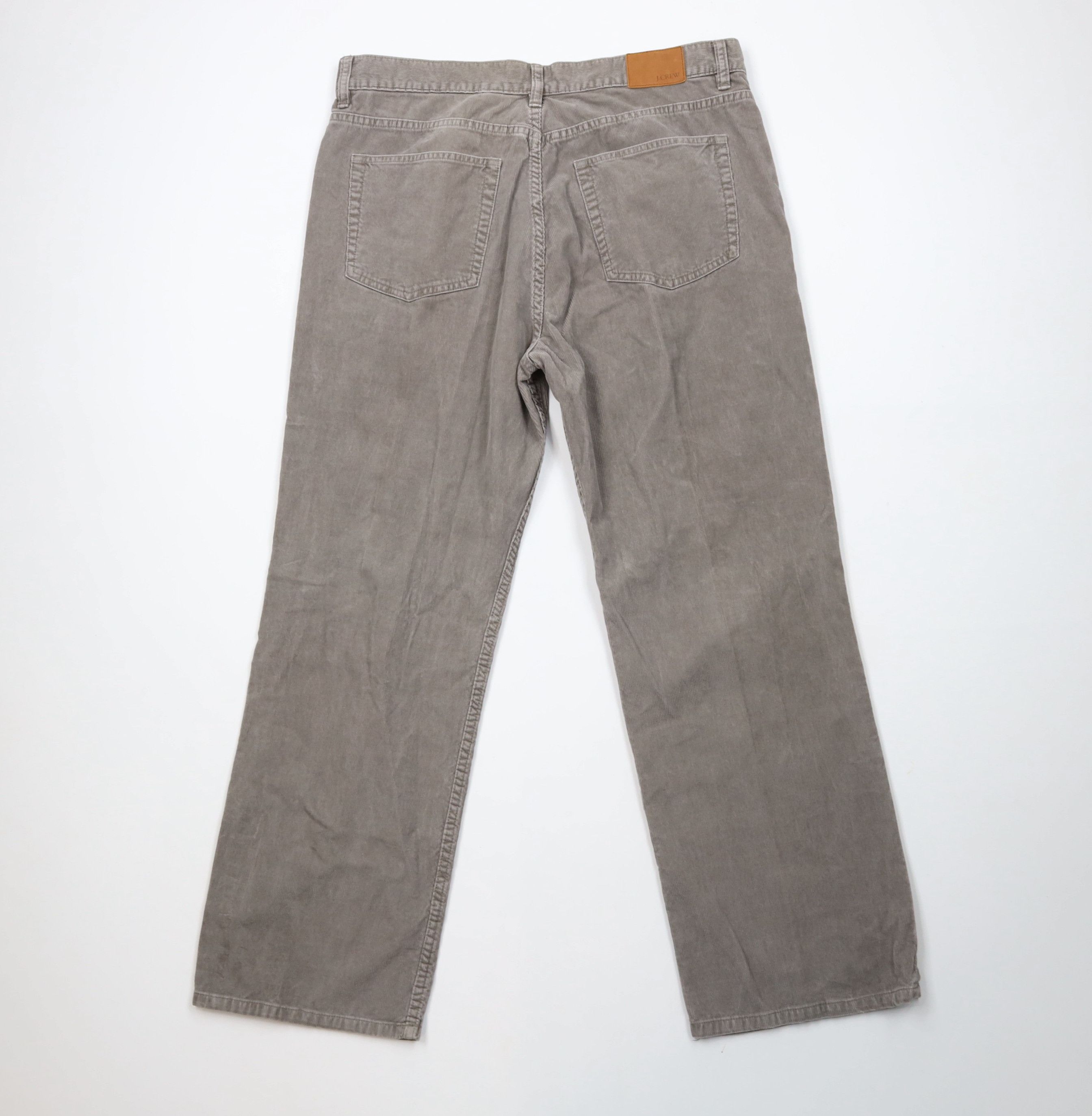 J.Crew × Vintage Vintage J Crew Wide Leg Corduroy Chino Pants Gray Cotton Size US 36 / EU 52 - 7 Thumbnail