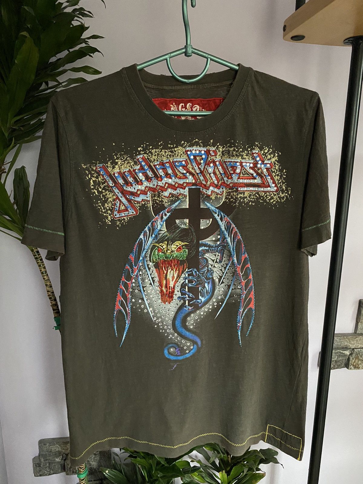 LOT OF 2 items Ringspun Judas Priest Single Stitch tshirt