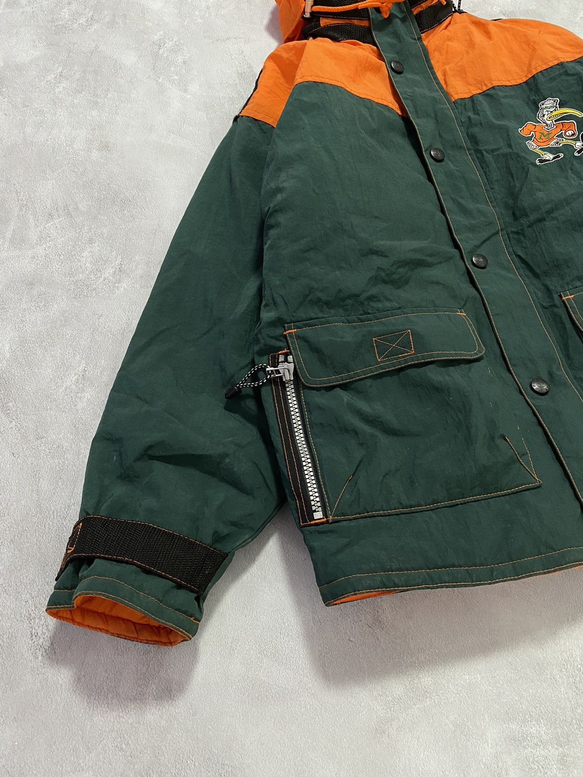 Champion 🏈 Vintage 90s Jacket Champion MIAMI Back Logo Big Dolphins Size US M / EU 48-50 / 2 - 3 Thumbnail