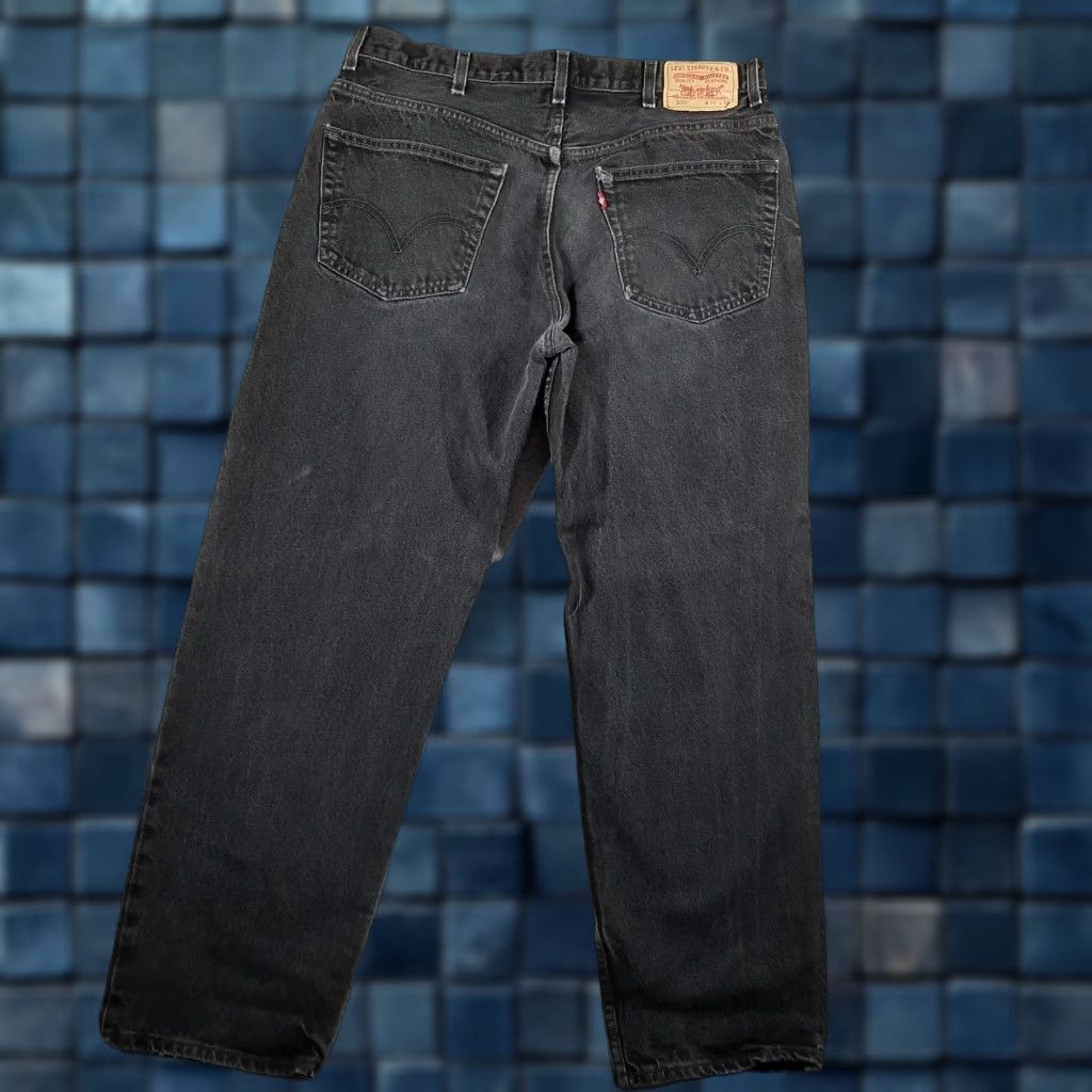 Levi's VINTAGE Levi's 550 Jeans Mens 38x32 Relaxed Fit Tapered Leg Denim Pants Black Y2K Size US 38 / EU 54 - 1 Thumbnail