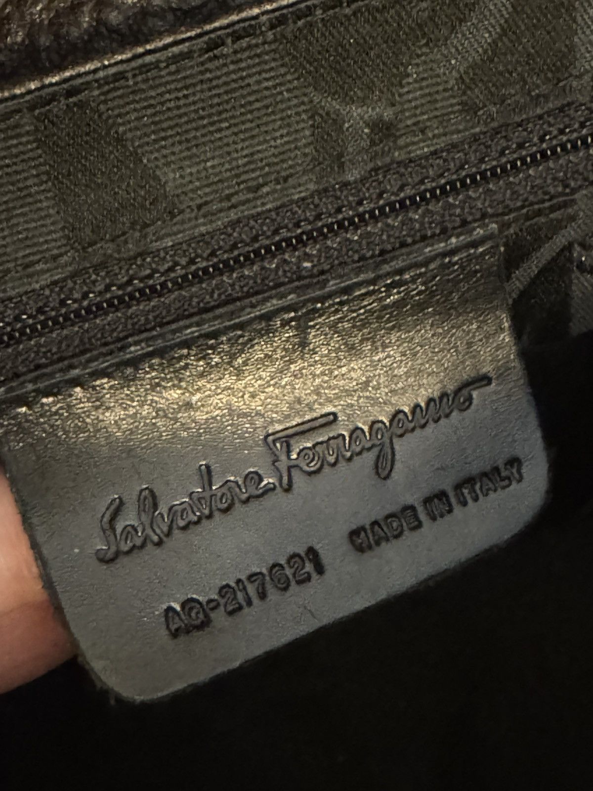 Salvatore Ferragamo Salvatore Ferragamo lined Gancini Leather Shoulder Bag Size ONE SIZE - 12 Thumbnail