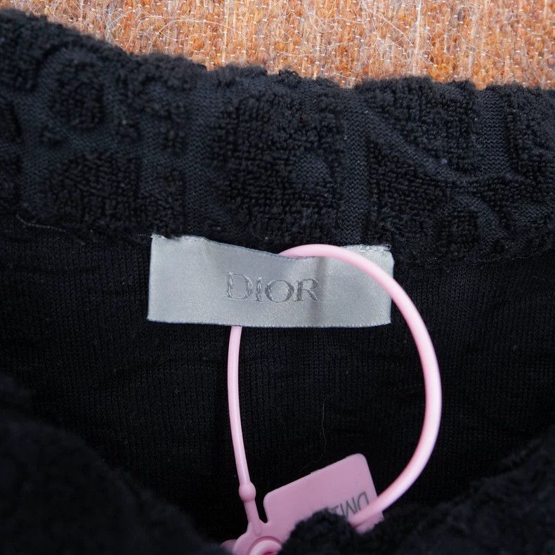 Dior DIOR Black Logo Short Sleeve Towel Shirt-2506 Size US L / EU 52-54 / 3 - 3 Thumbnail