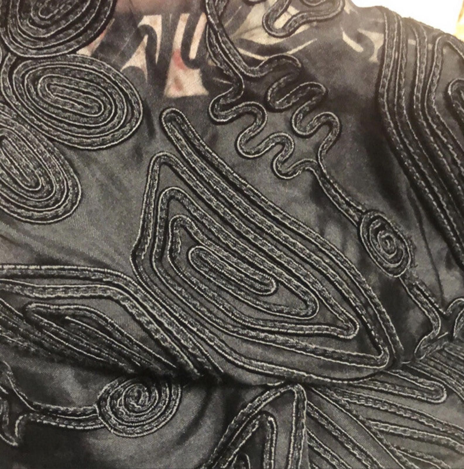 Elie Tahari Elie Tahari 100% Silk Embroidered Black Dress Sz S $ 498 Size S / US 4 / IT 40 - 3 Thumbnail