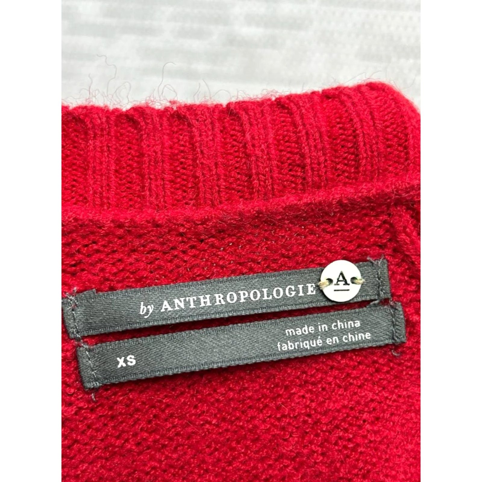 Anthropologie Anthropologie Rebekah Tunic Sweater Womens XS Red Stretch Rib Knit Curved Hem Casual Womens XS Red Knit Tunic Sweater - Anthropologie City Modern 90s? Size XS / US 0-2 / IT 36-38 - 6 Thumbnail