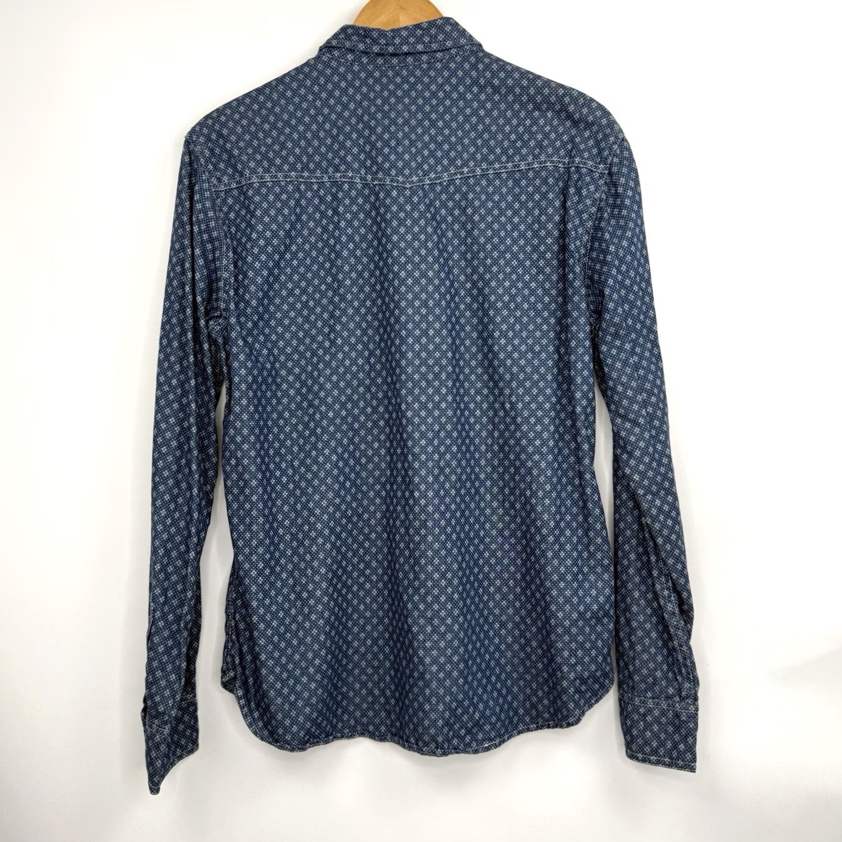 Vintage Salt Valley Western Button-Up Shirt Mens M Blue All Over Print Cowboy Western Size US M / EU 48-50 / 2 - 8 Thumbnail