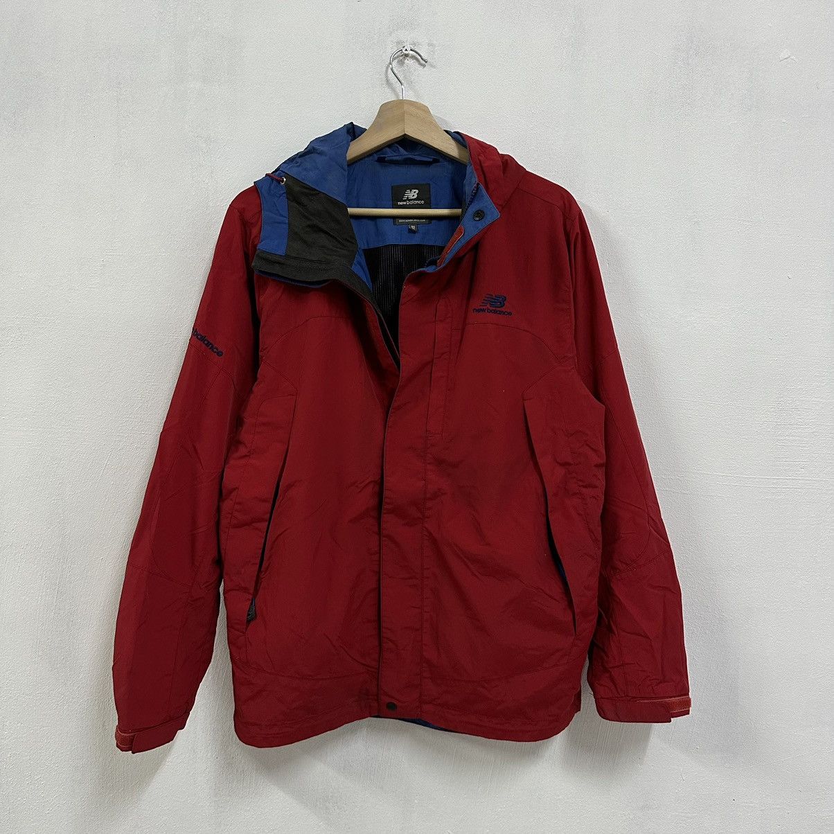 New Balance Vintage New Balance Sweater Waterproof Raincoat Zipper Size US M / EU 48-50 / 2 - 1 Thumbnail