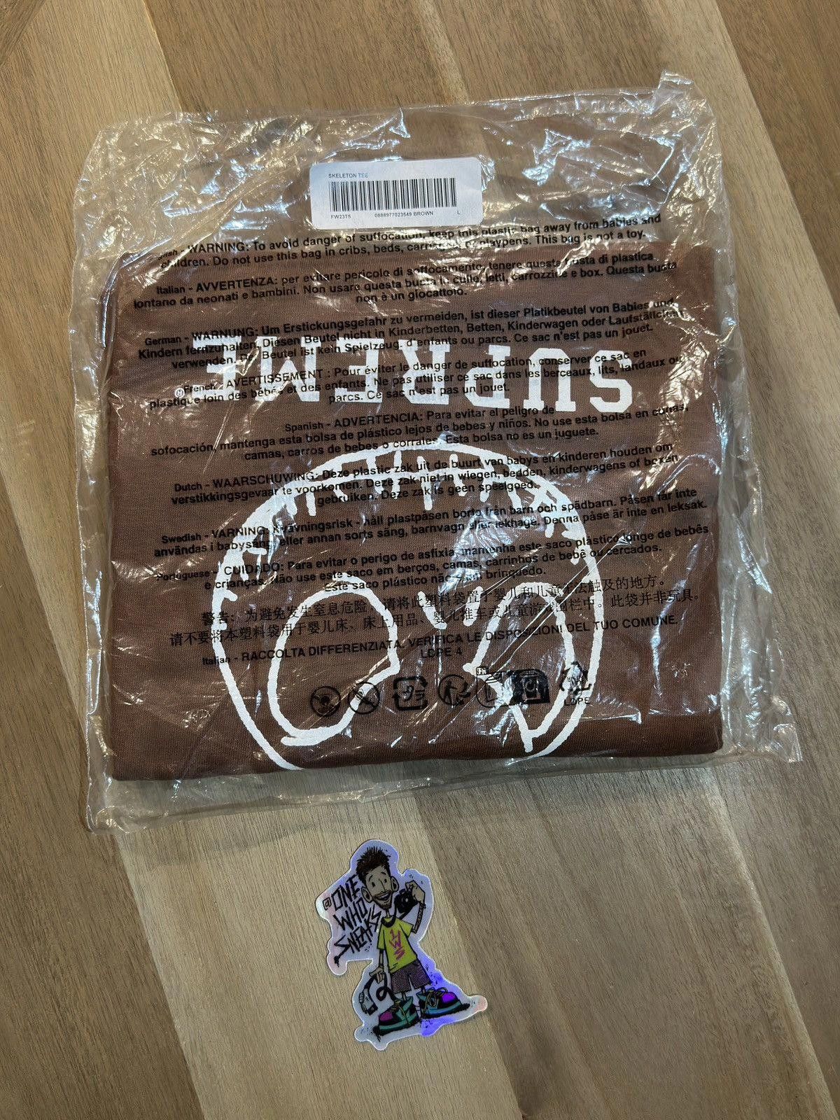 Supreme Supreme Skeleton Tee & Sticker Size Large Size US L / EU 52-54 / 3 - 4 Thumbnail