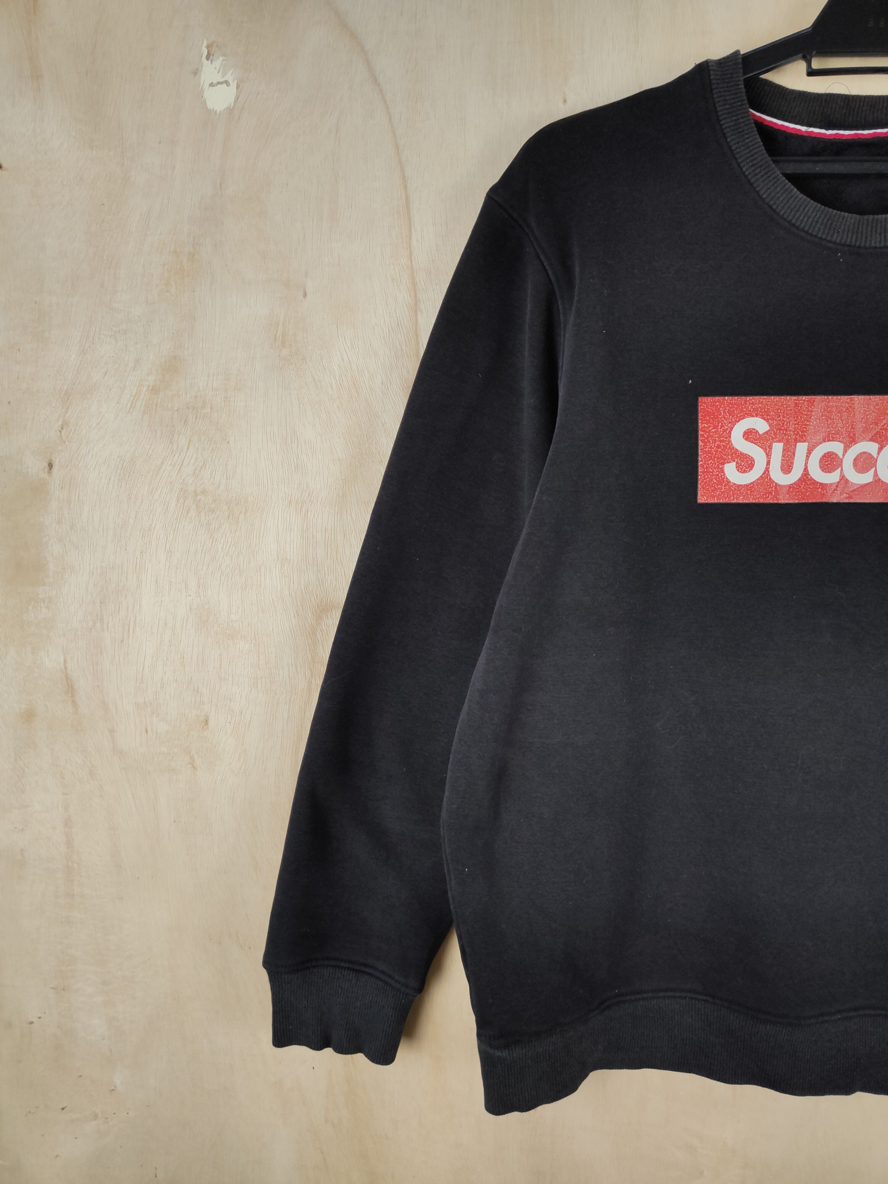 Japanese Brand × Vintage Japanese Brand Black Succeed Sweatshirts #S2613 Size US M / EU 48-50 / 2 - 4 Thumbnail