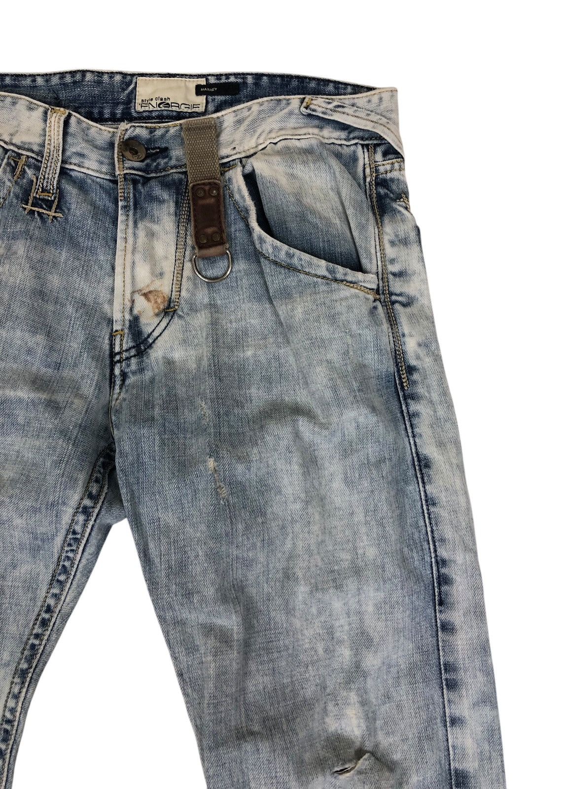 Energie Energie Distressed Ripped Denim Style Clash Jeans Size US 32 / EU 48 - 7 Thumbnail