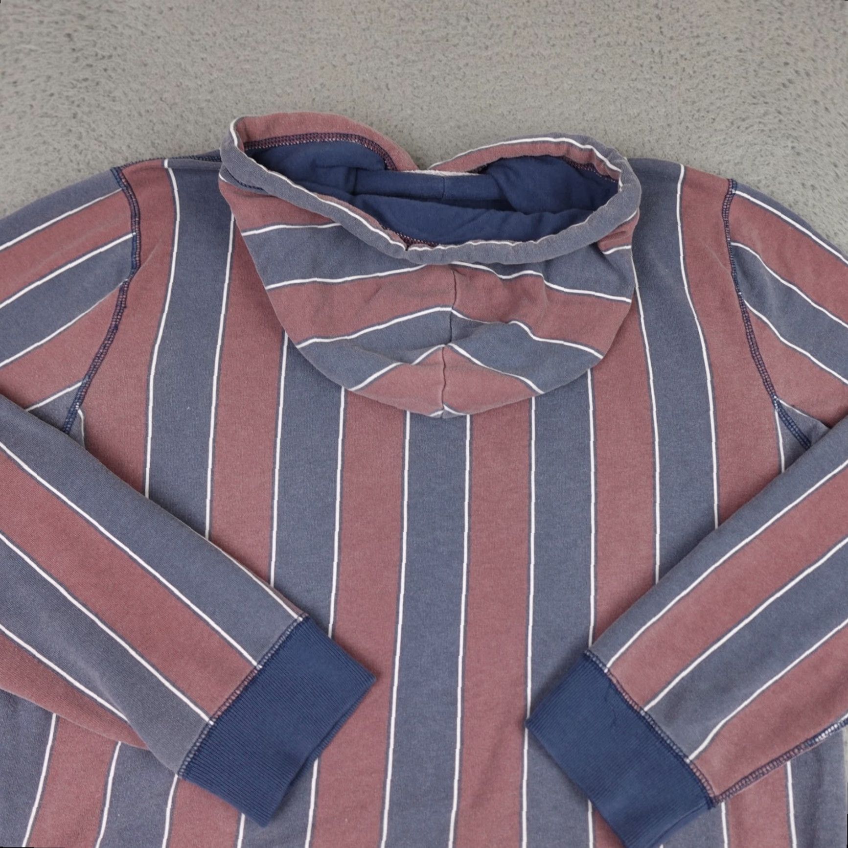 Abercrombie & Fitch Abercrombie & Fitch Hoodie Mens Large Multicolor Striped Fleece Hooded Pullover Sweatshirt Size US L / EU 52-54 / 3 - 7 Thumbnail