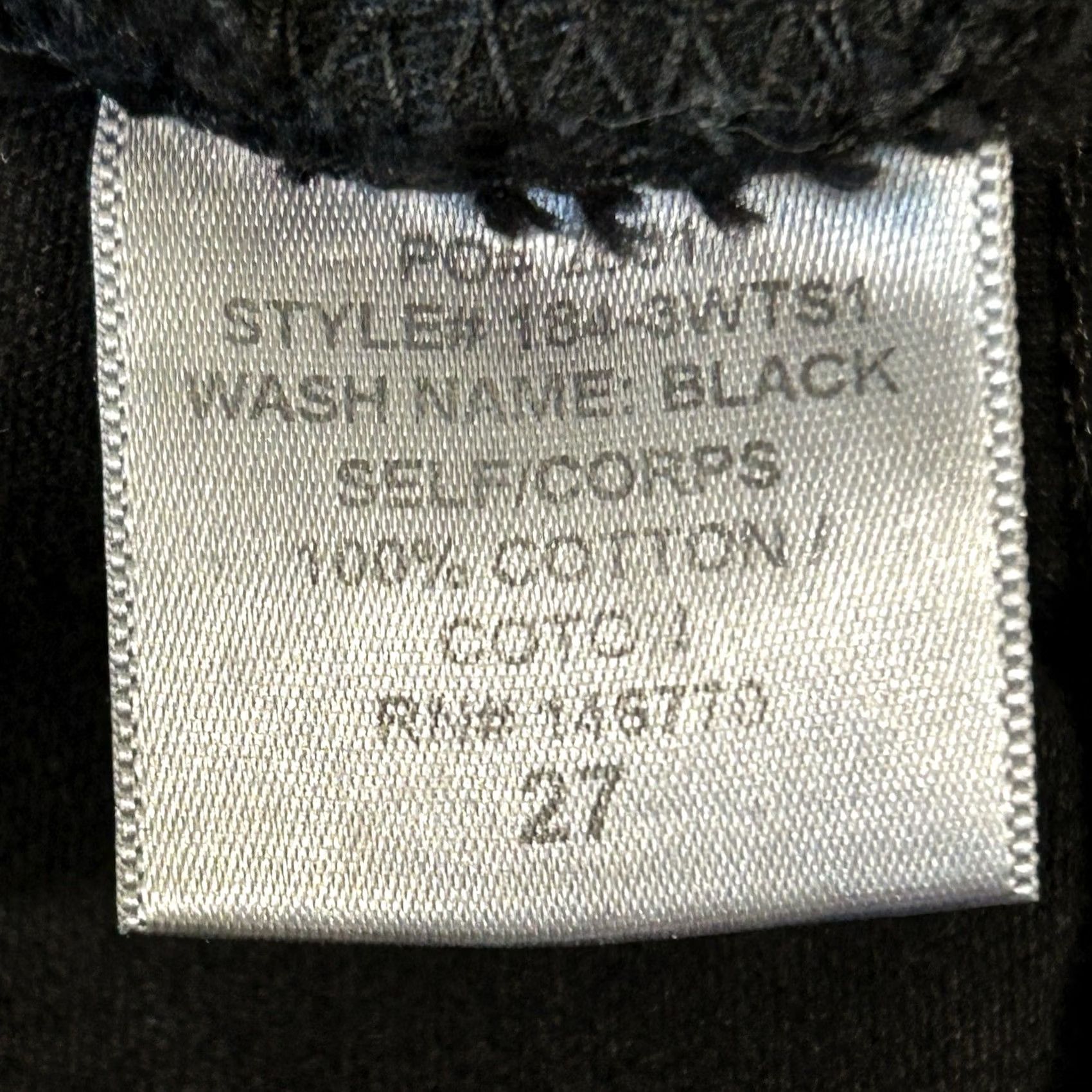 RE/DONE RE/DONE The Short Denim Black Jean Cut Off 2” Inseam Women’s 27 Size 27" / US 4 / IT 40 - 5 Thumbnail