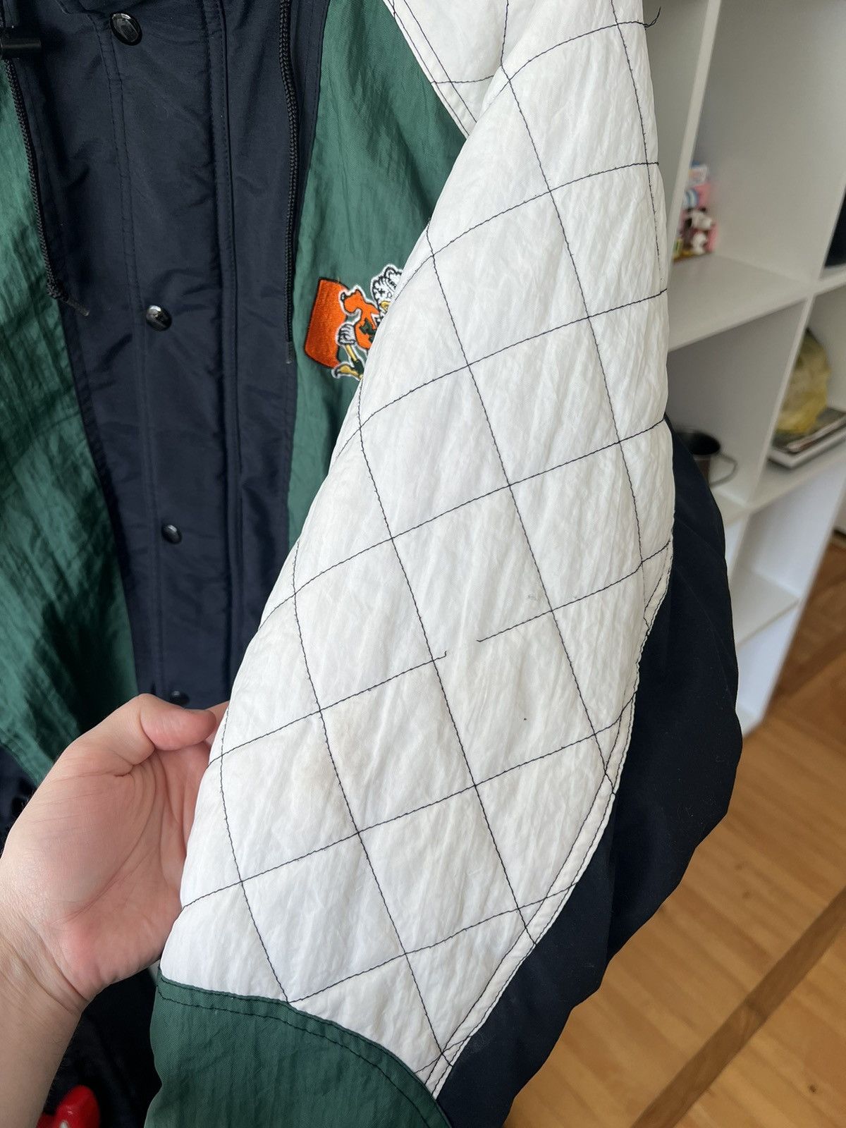 Starter × Vintage Starter Miami University Hurricanes Bomber Jacket Size US M / EU 48-50 / 2 - 14 Thumbnail
