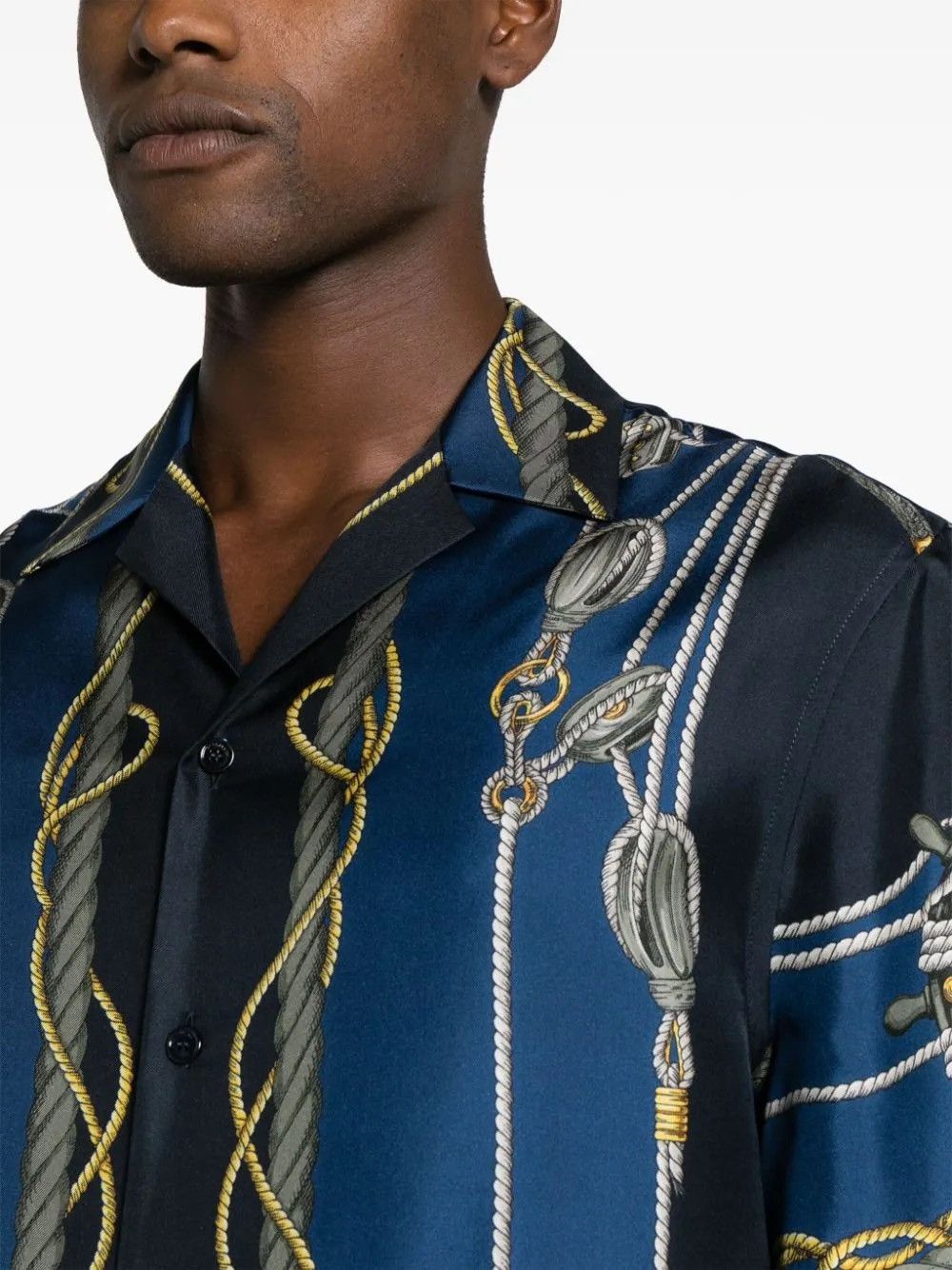 Designer × Versace VERSACE NAUTICAL PRINT SHIRT Size US M / EU 48-50 / 2 - 2 Thumbnail