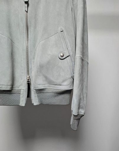 Tom Ford o1sm1stk0824 Suede Zip-up Jacket in Gray Size US M / EU 48-50 / 2 - 3 Thumbnail
