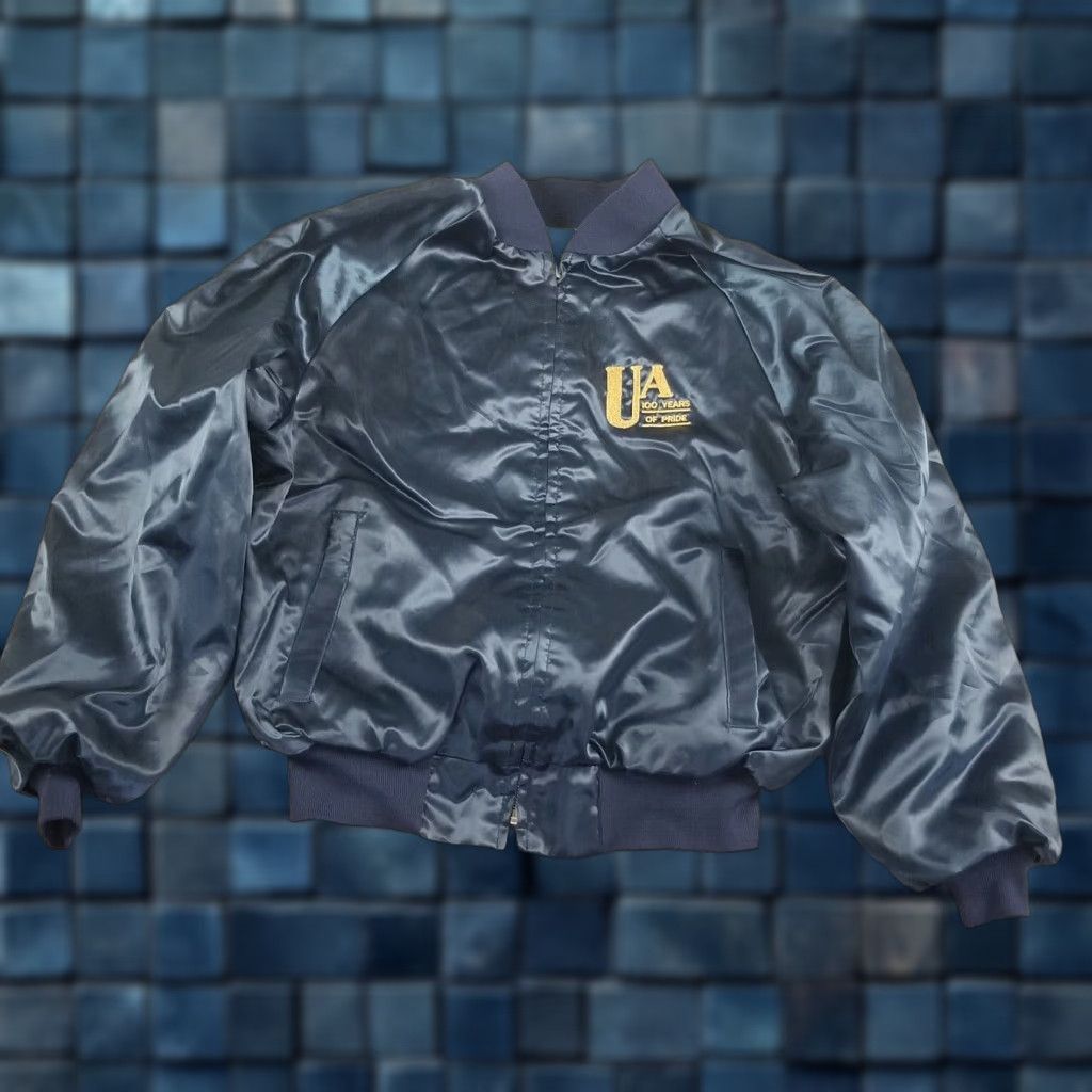 Vintage Vtg 80s Baseball Umpire Association Satin Bomber Jacket Large King Louie ProFit Jacket Size US L / EU 52-54 / 3 - 1 Thumbnail