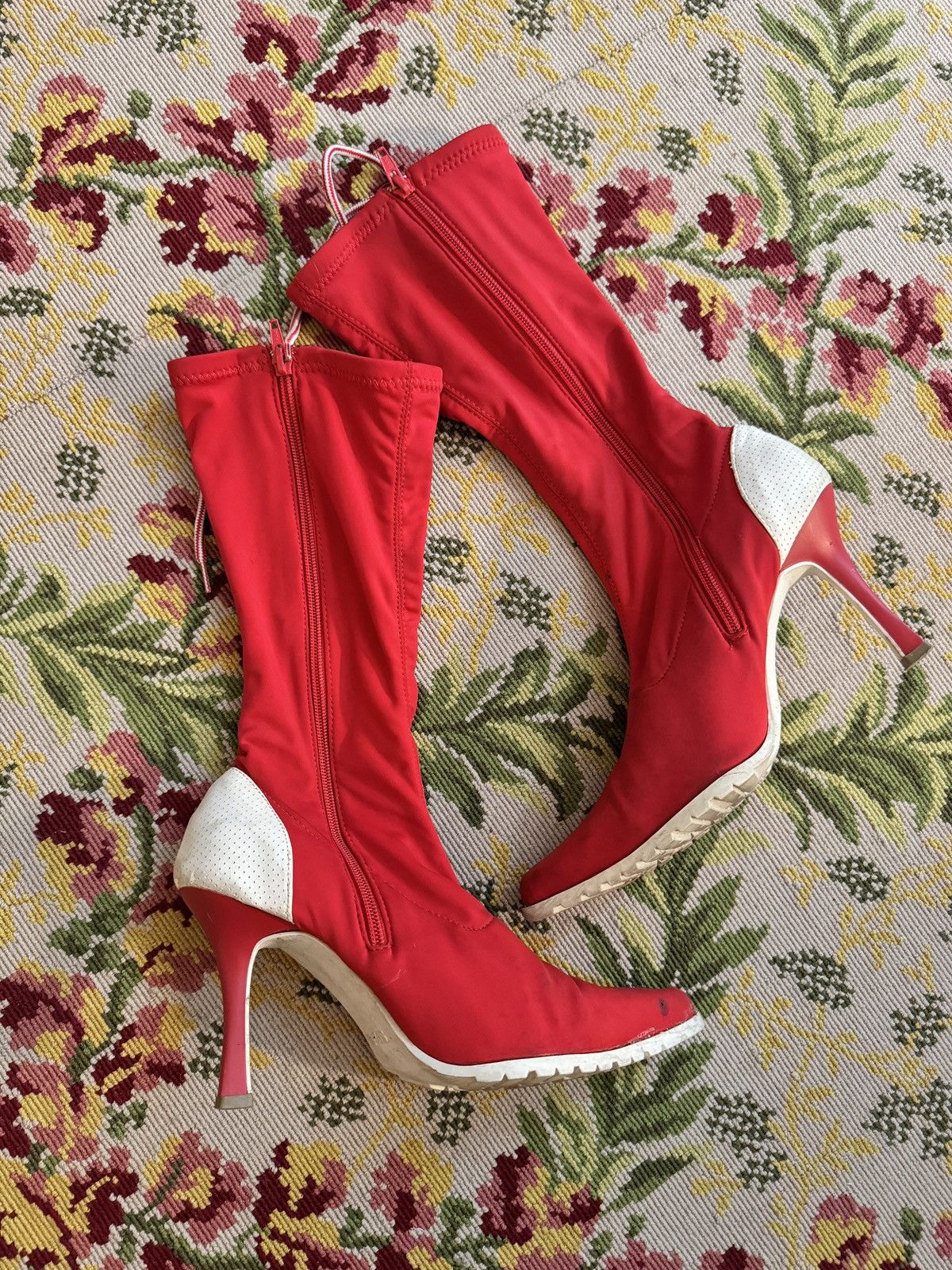 Steve Madden Rare vintage early 2000s Splash lace up knee high boots Size US 7 / IT 37 - 3 Thumbnail