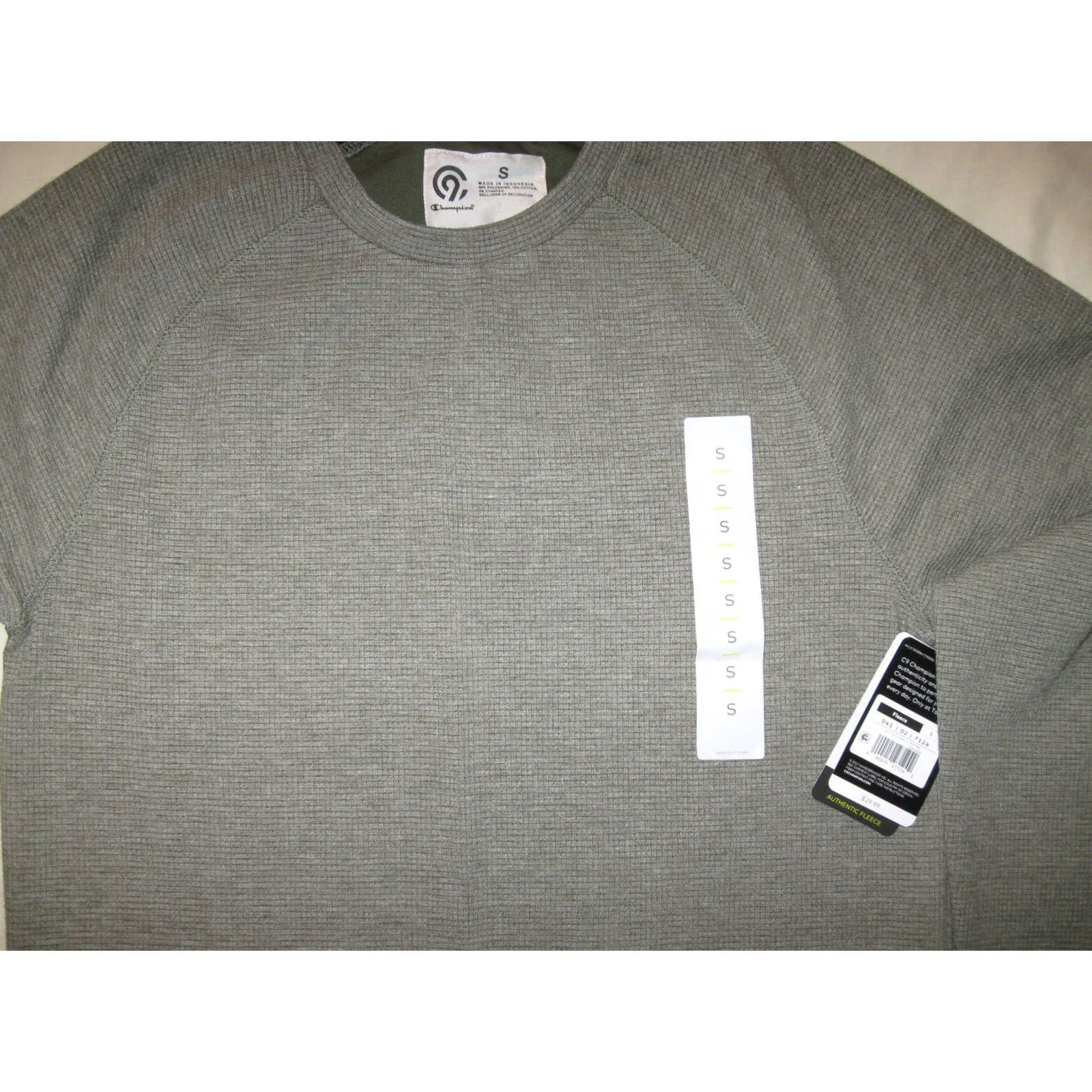Champion Champion Sweater Shirt Men's SM Gray Fleece Long Sleeve Casual Guys New W/Tags Size US S / EU 44-46 / 1 - 2 Thumbnail