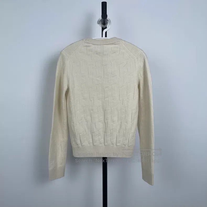 Hermes Hermes White Knit Sweater Size XXS / US 00 / IT 34 - 3 Thumbnail