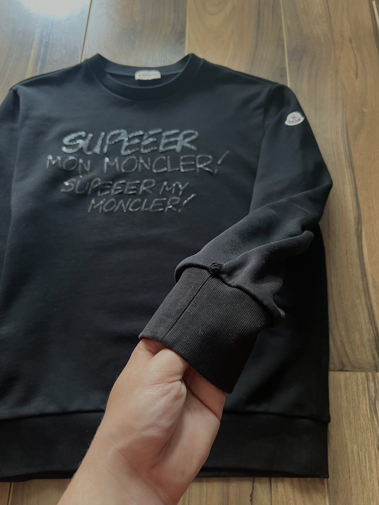 Moncler Moncler Sweatshirt Supeeer Sweater Logo Size US XL / EU 56 / 4 - 3 Thumbnail
