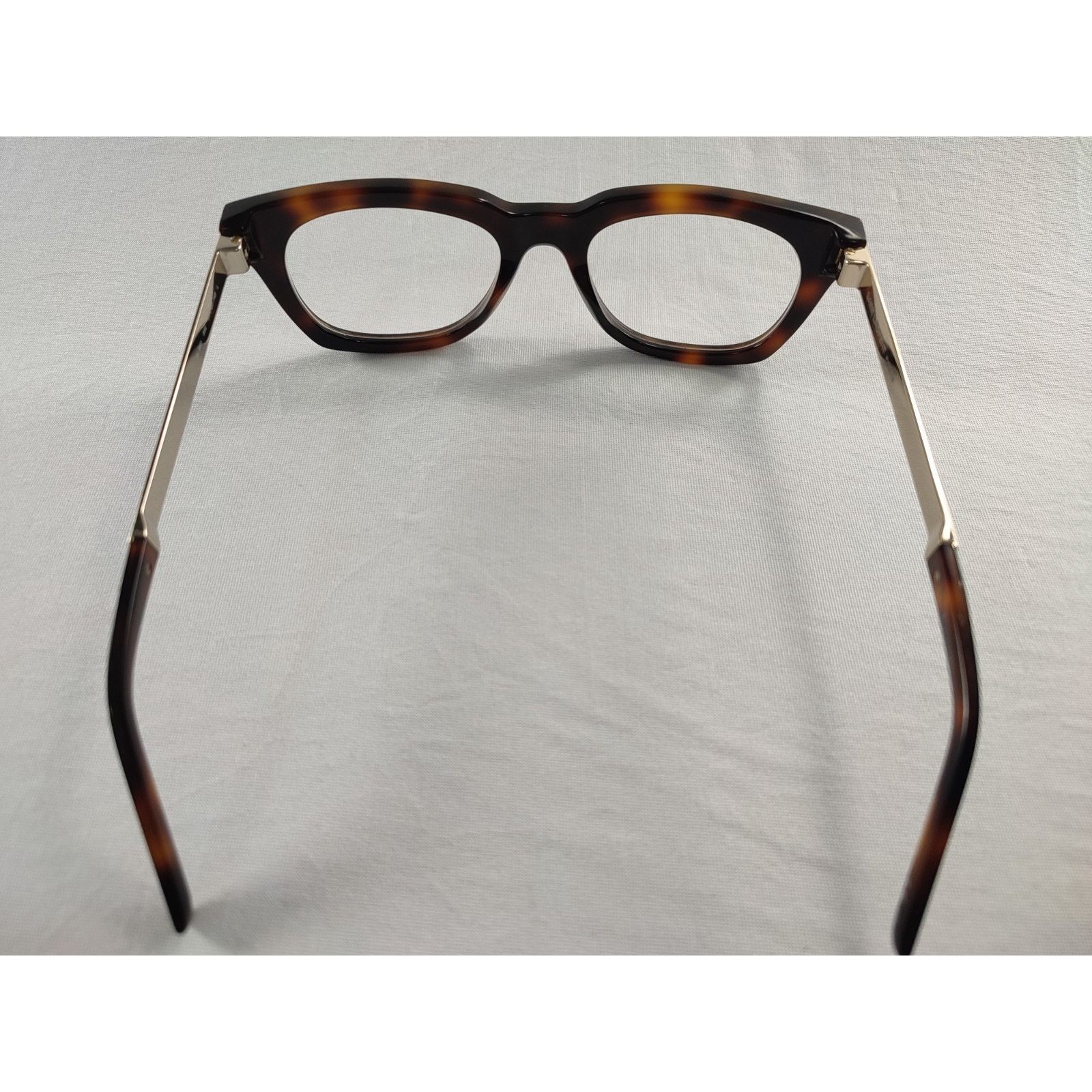 Saint Laurent Paris Saint Laurent SL 583 Havana Silver Eyeglasses Frames Italy Size ONE SIZE - 4 Thumbnail