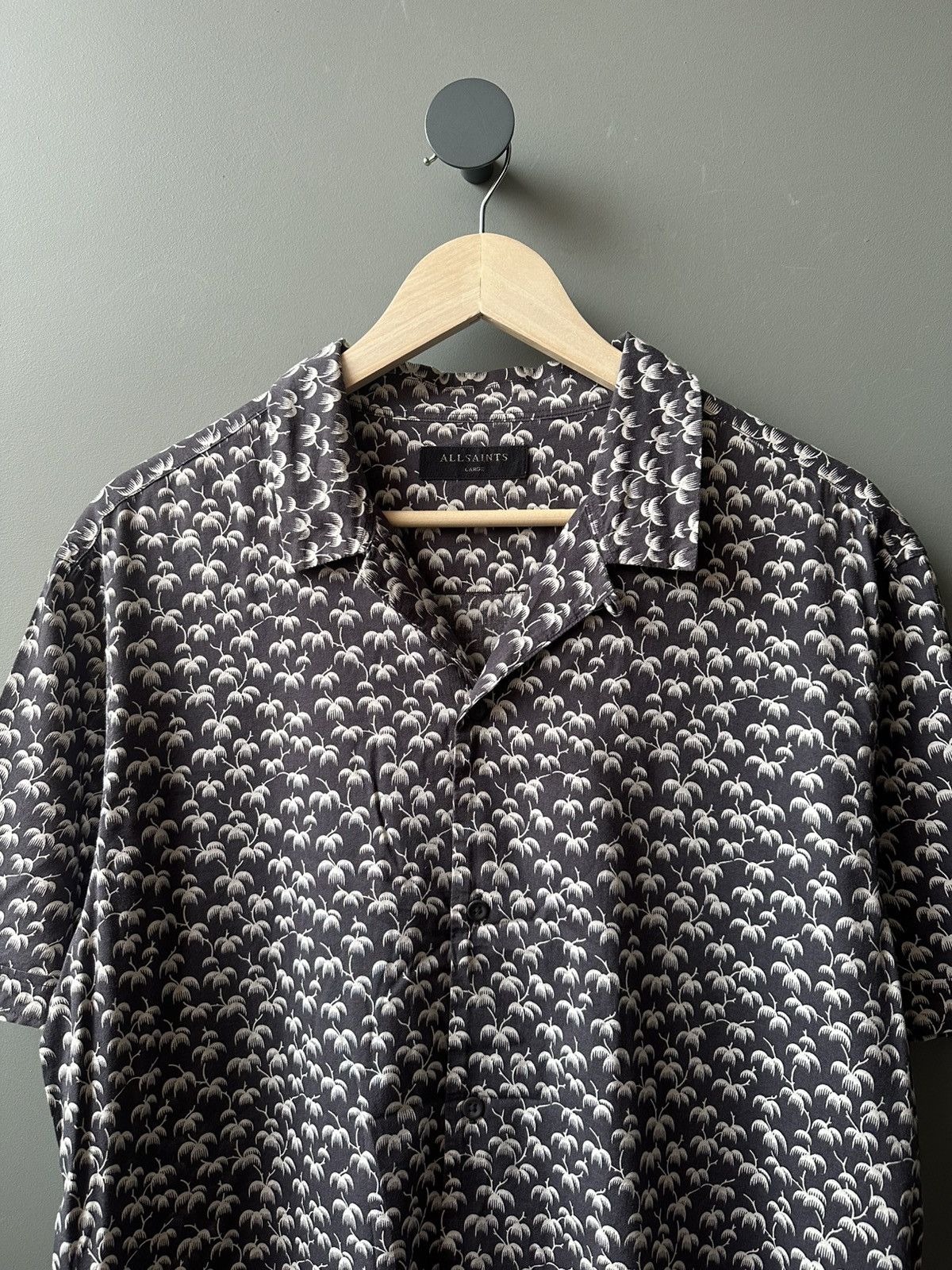 Allsaints Allsaints Salix SS Cotton Viscose Shirt Size L Size US L / EU 52-54 / 3 - 2 Thumbnail