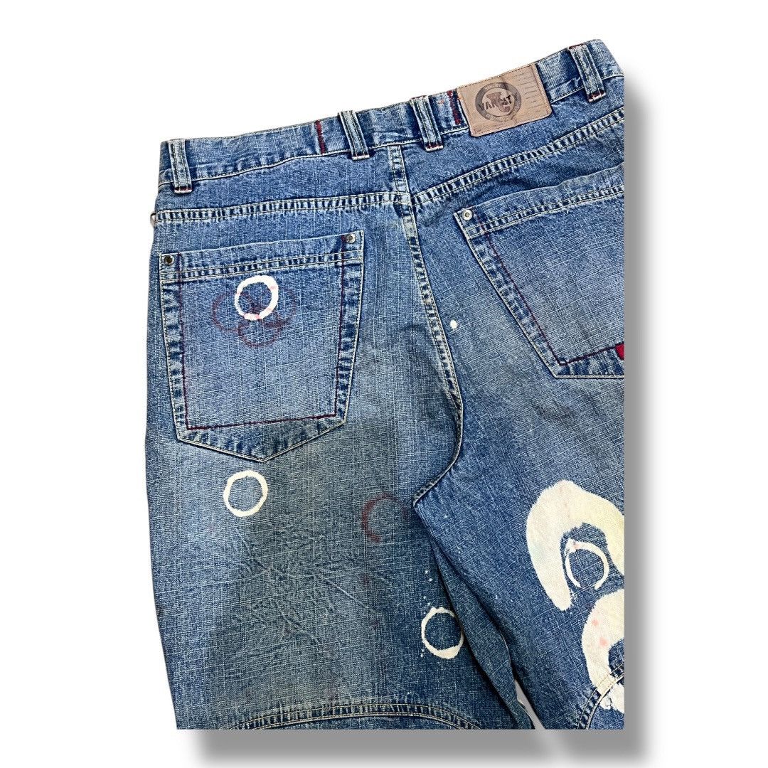 Designer × Japanese Brand VARCITY DISTRESSED JEANS DENIM Size US 34 / EU 50 - 5 Thumbnail