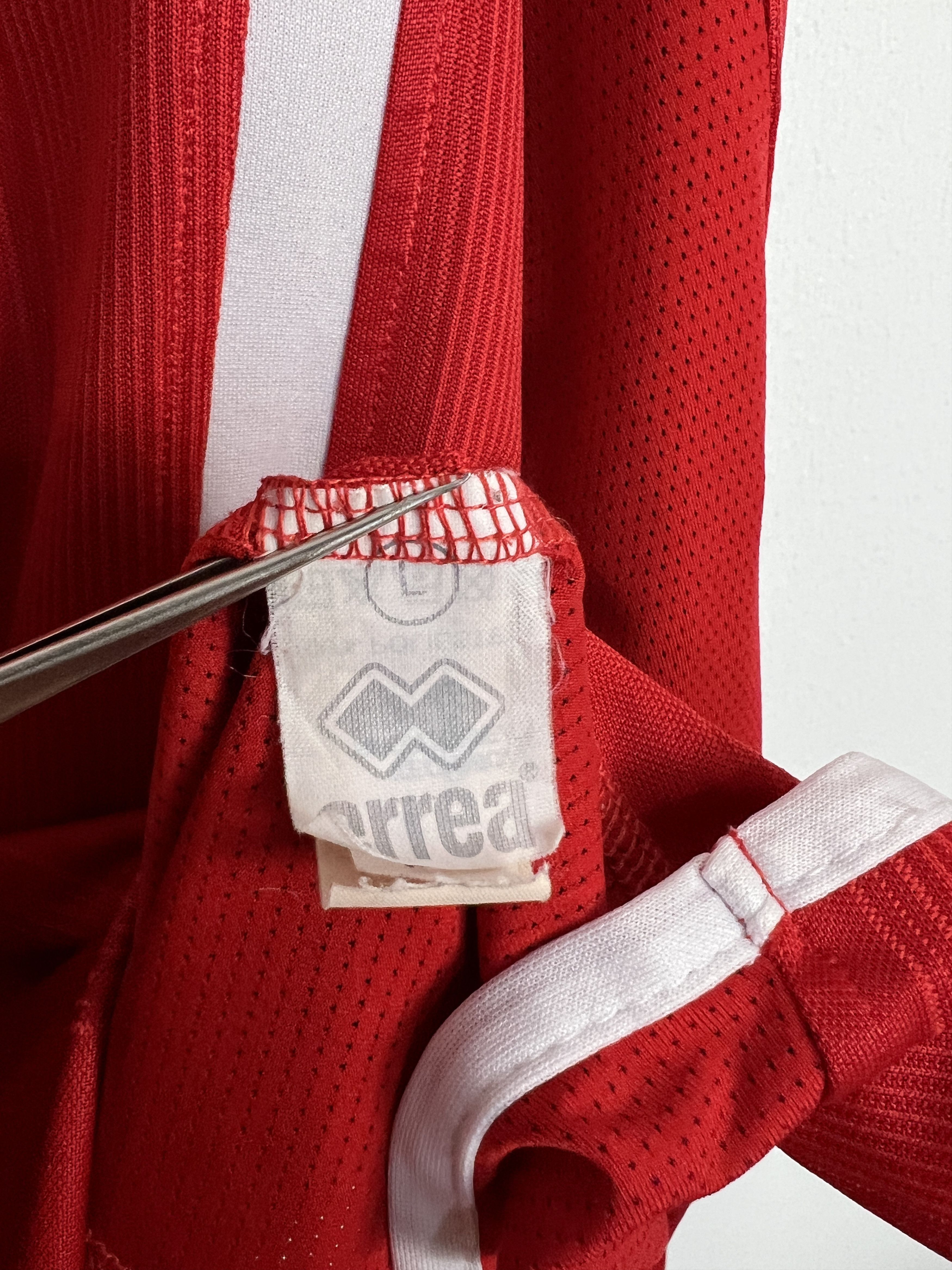 Errea Luxembourg football shirt Match Worn Long Sleeve Jersey Size US L / EU 52-54 / 3 - 8 Thumbnail