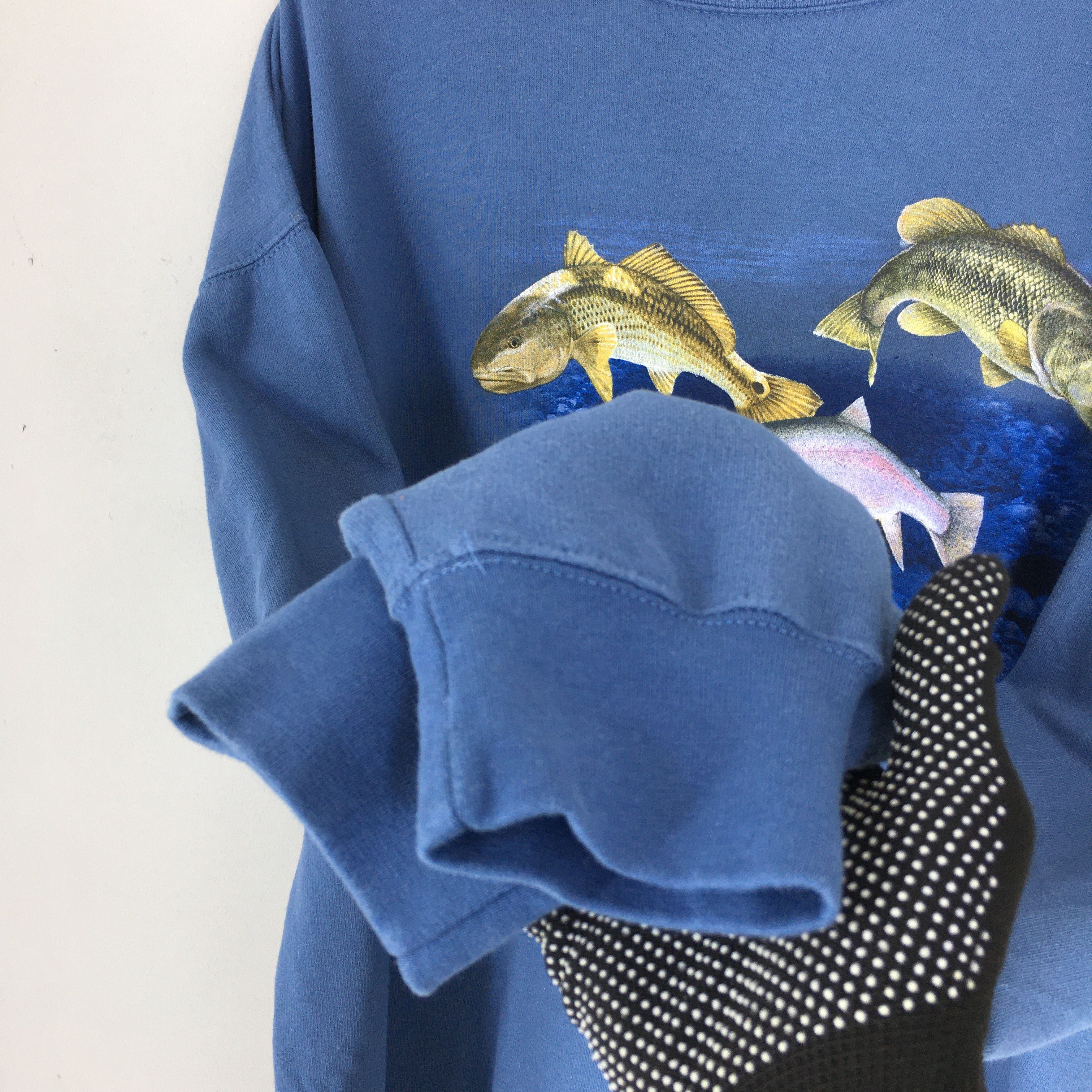 Vintage Vintage Fishing Angler Trophy Sweatshirt XXLarge Size US XXL / EU 58 / 5 - 4 Thumbnail