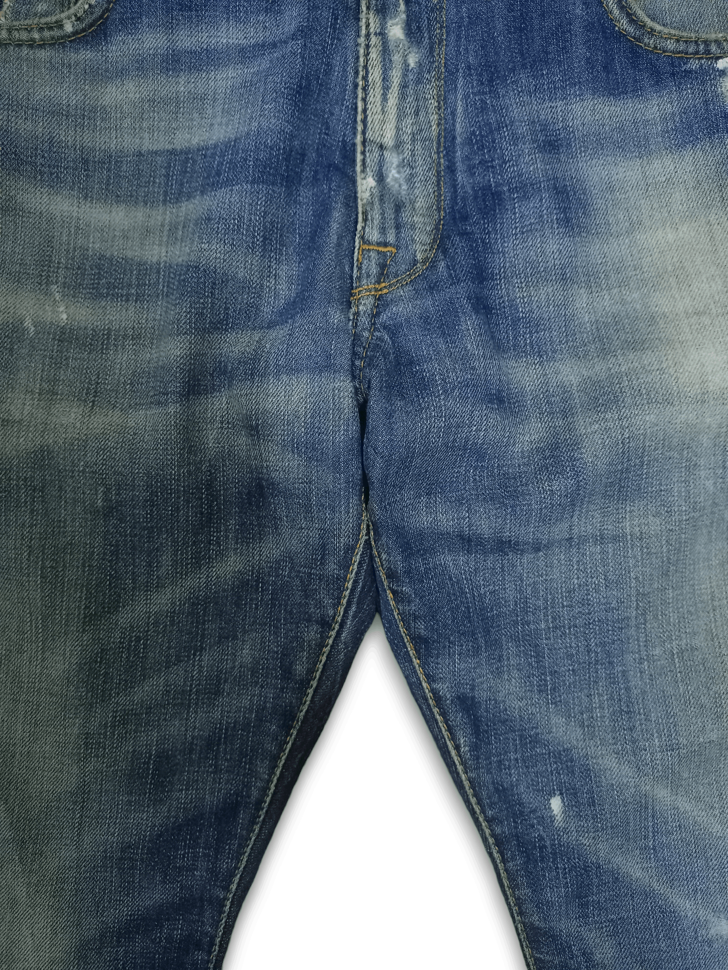 Japanese Brand Vintage Japanese Reign Studio Distress Paint Splatter Jeans Size US 35 - 6 Thumbnail