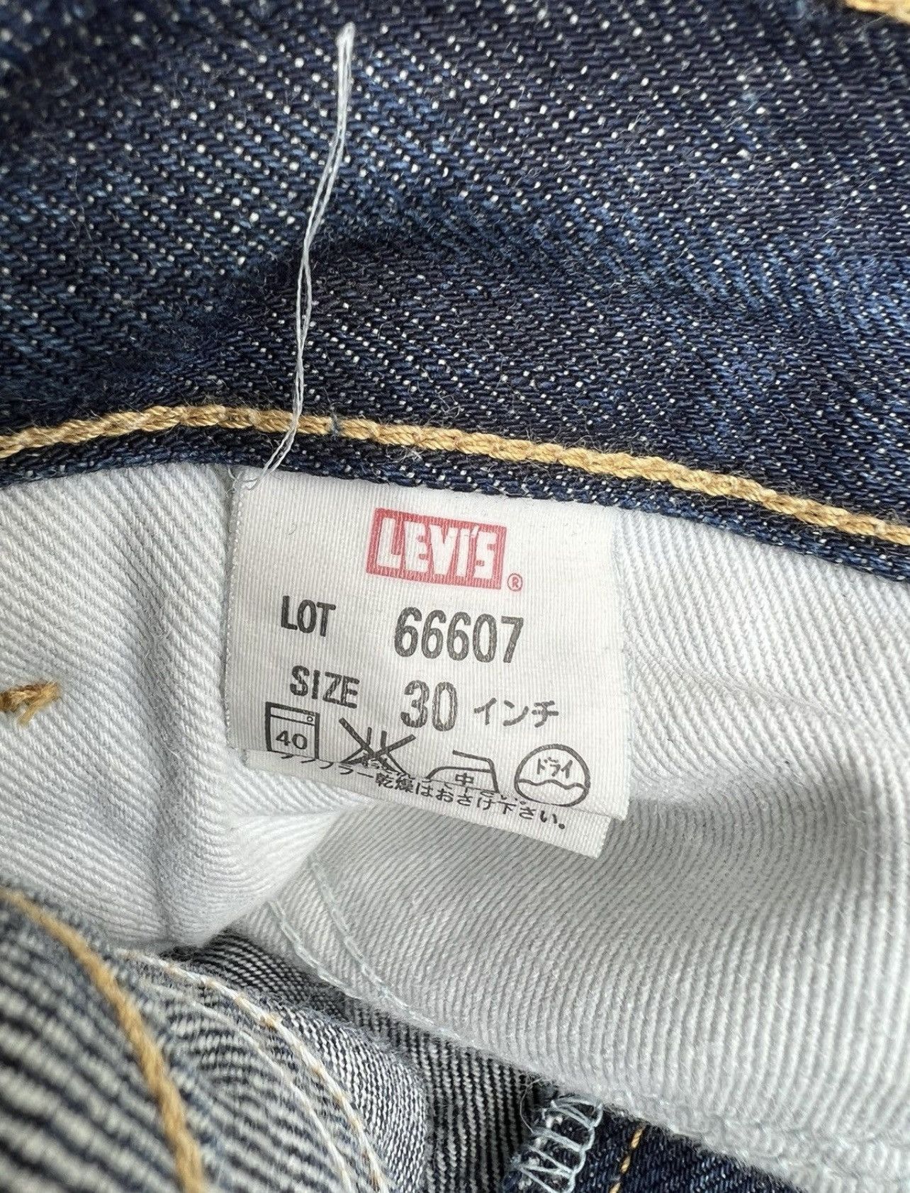 2005 LVC Levi’s 607 Big E Orange Tab Denim Bootcut Jeans