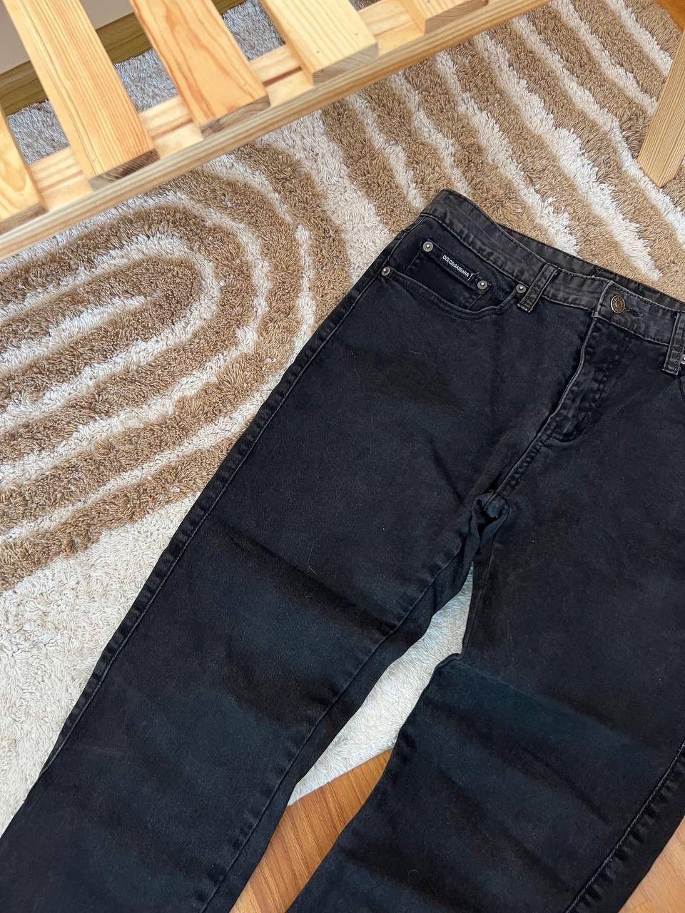 Dolce & Gabbana DOLCE GABBANA BLACK JEANS PANTS VINTAGE Size 33" - 3 Thumbnail
