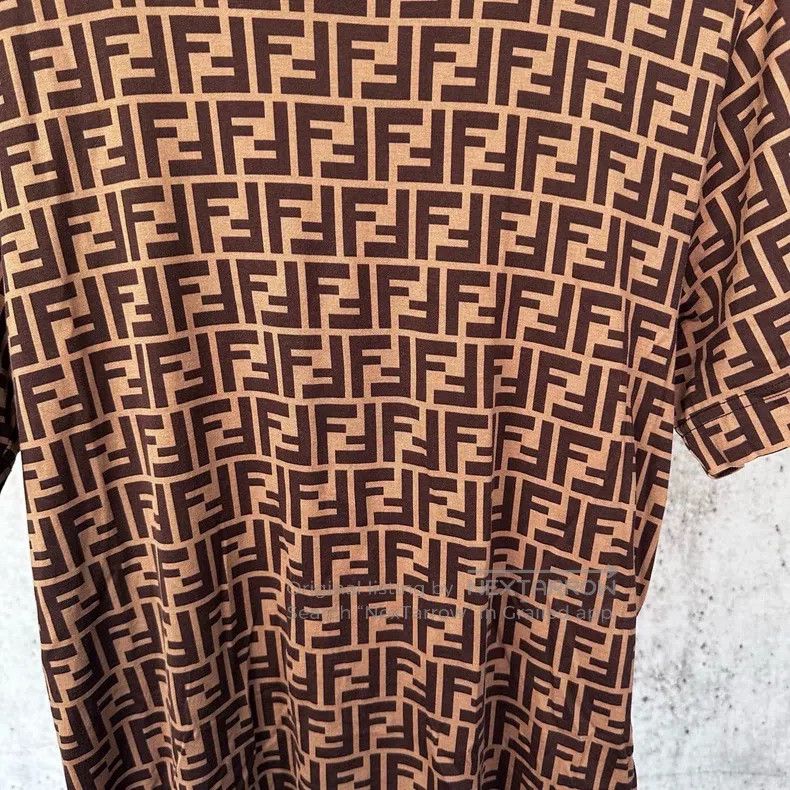 Fendi Fendi Full print logo Wang Yibo inspired brown old logo fu Size US XS / EU 42 / 0 - 3 Thumbnail