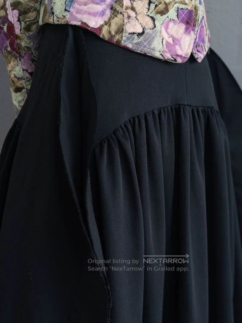 Comme des Garcons Comme Des Garcons size S Main line black wool round half s Size 23" - 5 Thumbnail