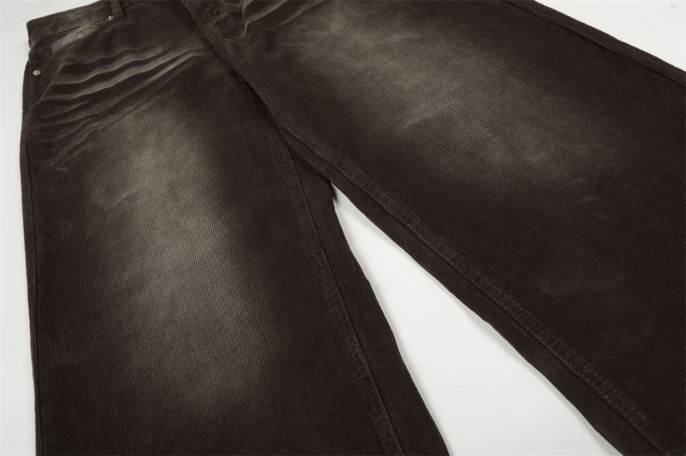 Japanese Brand Retro punk distressed corduroy trousers loose fit Size US 32 / EU 48 - 4 Thumbnail