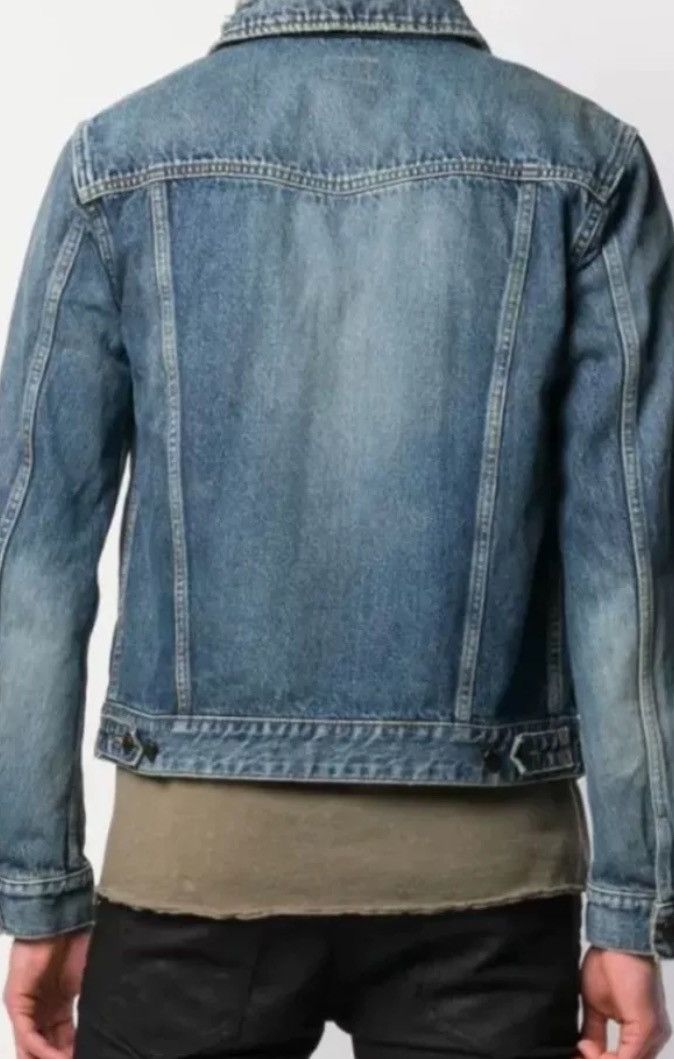 Saint Laurent Paris × Yves Saint Laurent Saint Laurent Cashew Flower Denim Jacket2412-Nextarrow Size US M / EU 48-50 / 2 - 9 Thumbnail