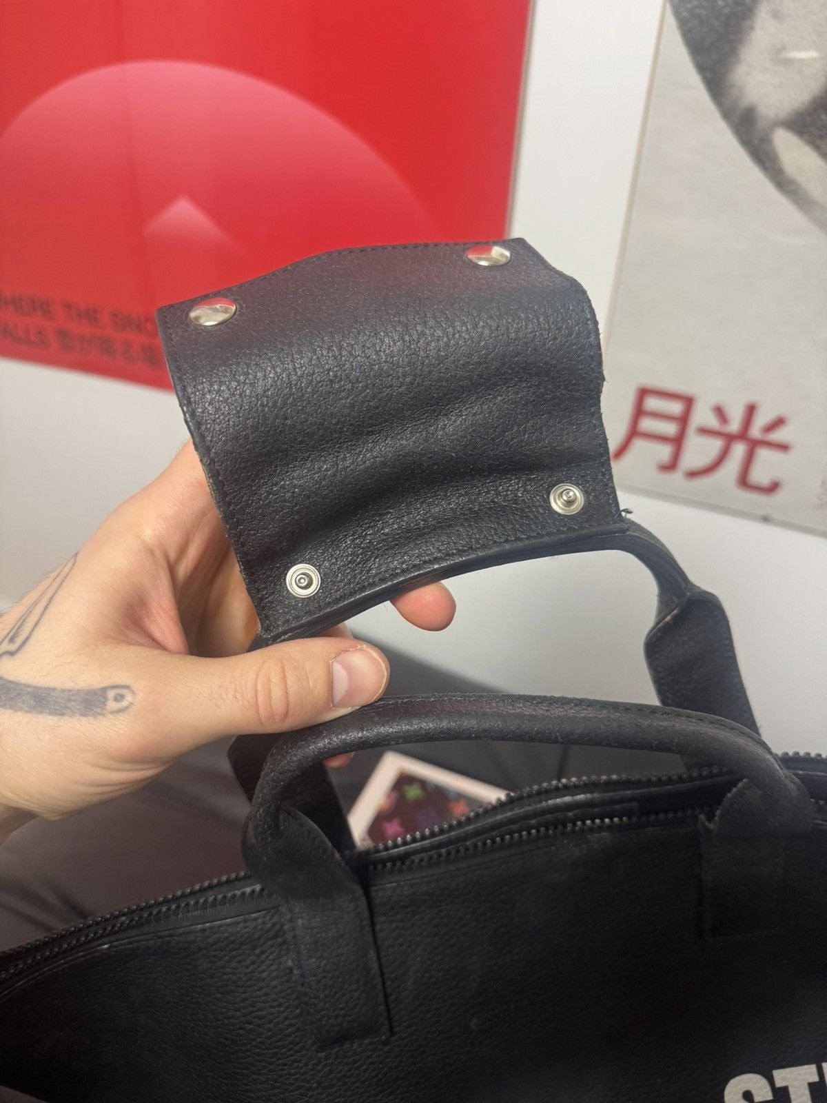 Misbhv MISBHV Designer Leather Hand Bag Do You Still Think Of Me? Size ONE SIZE - 10 Thumbnail