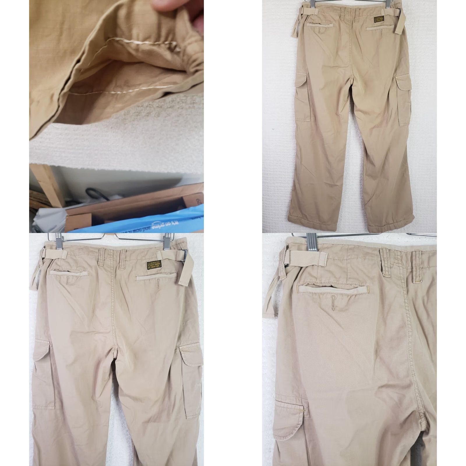 Lucky Brand Lucky Brand Pants Men 30x30 Tan Ripstop Cargo Pocket Straight Relaxed Mid Rise 30 In Beige Army Military 30x30 Casual Workwear Size US 30 / EU 46 - 8 Thumbnail