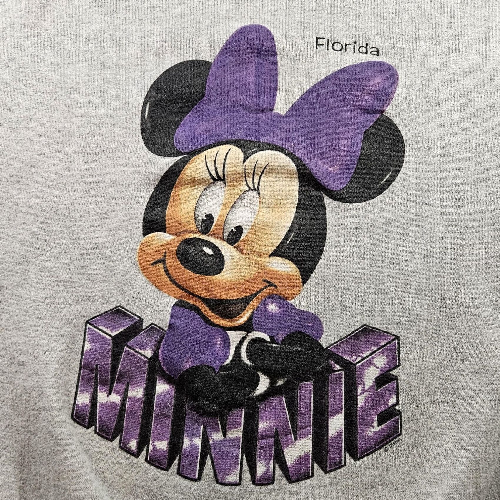 Disney VINTAGE Minnie Mouse Sweatshirt Mens M Disney Florida Tultex 90s Pullover Gray Graphic Print Disney Shirt Pullover Mens Size US M / EU 48-50 / 2 - 2 Thumbnail