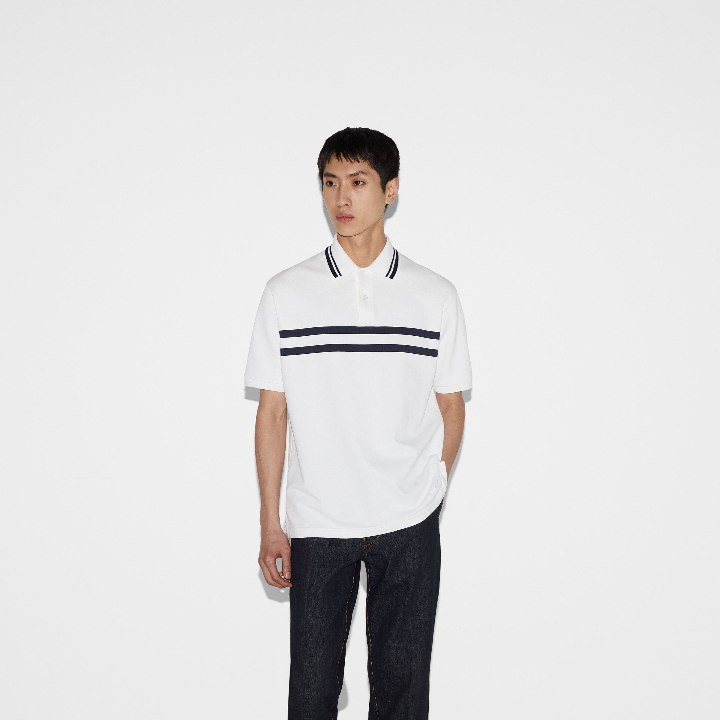 Designer Classic Basic Polo Shirt – Essential Comfort Size US M / EU 48-50 / 2 - 2 Thumbnail